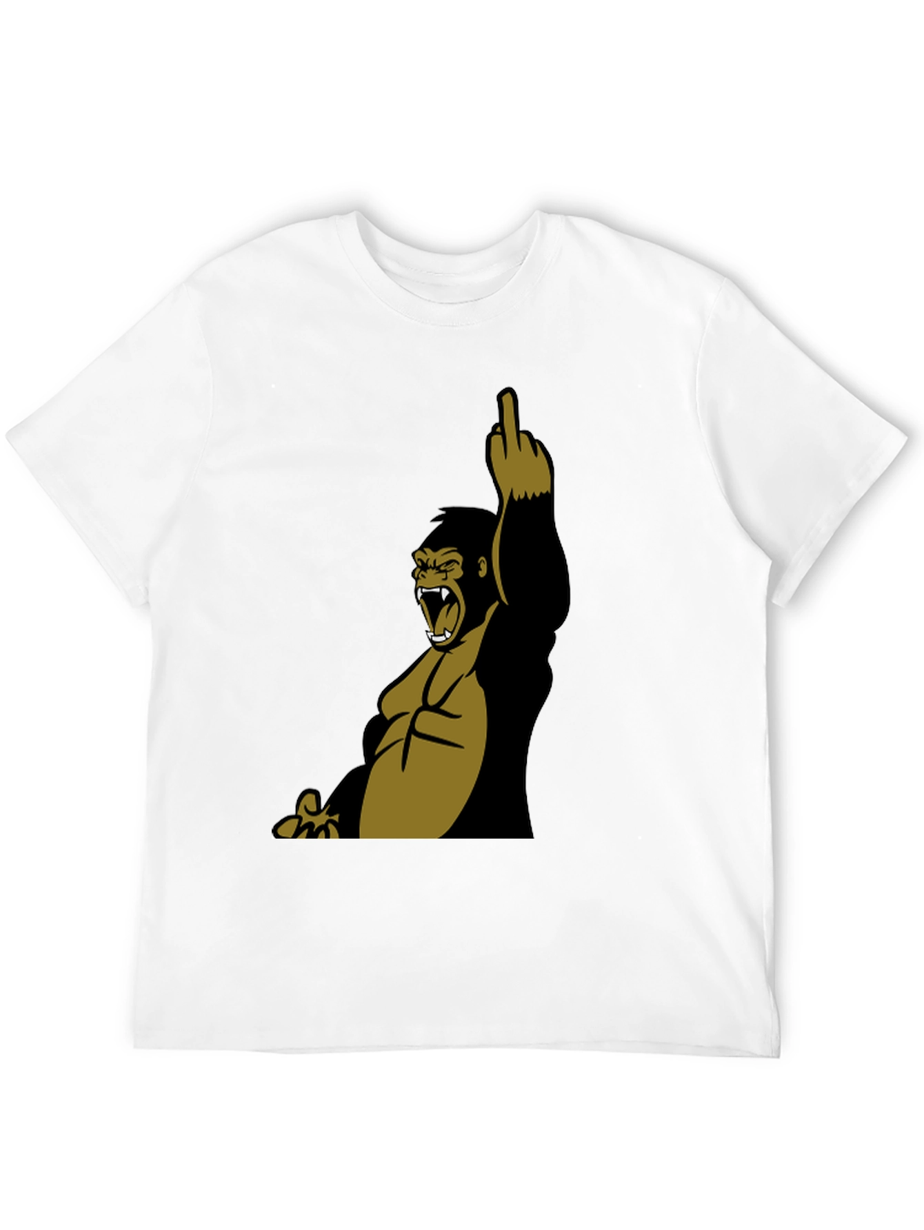 Graphic Gorilla Middle Finger T-Shirt