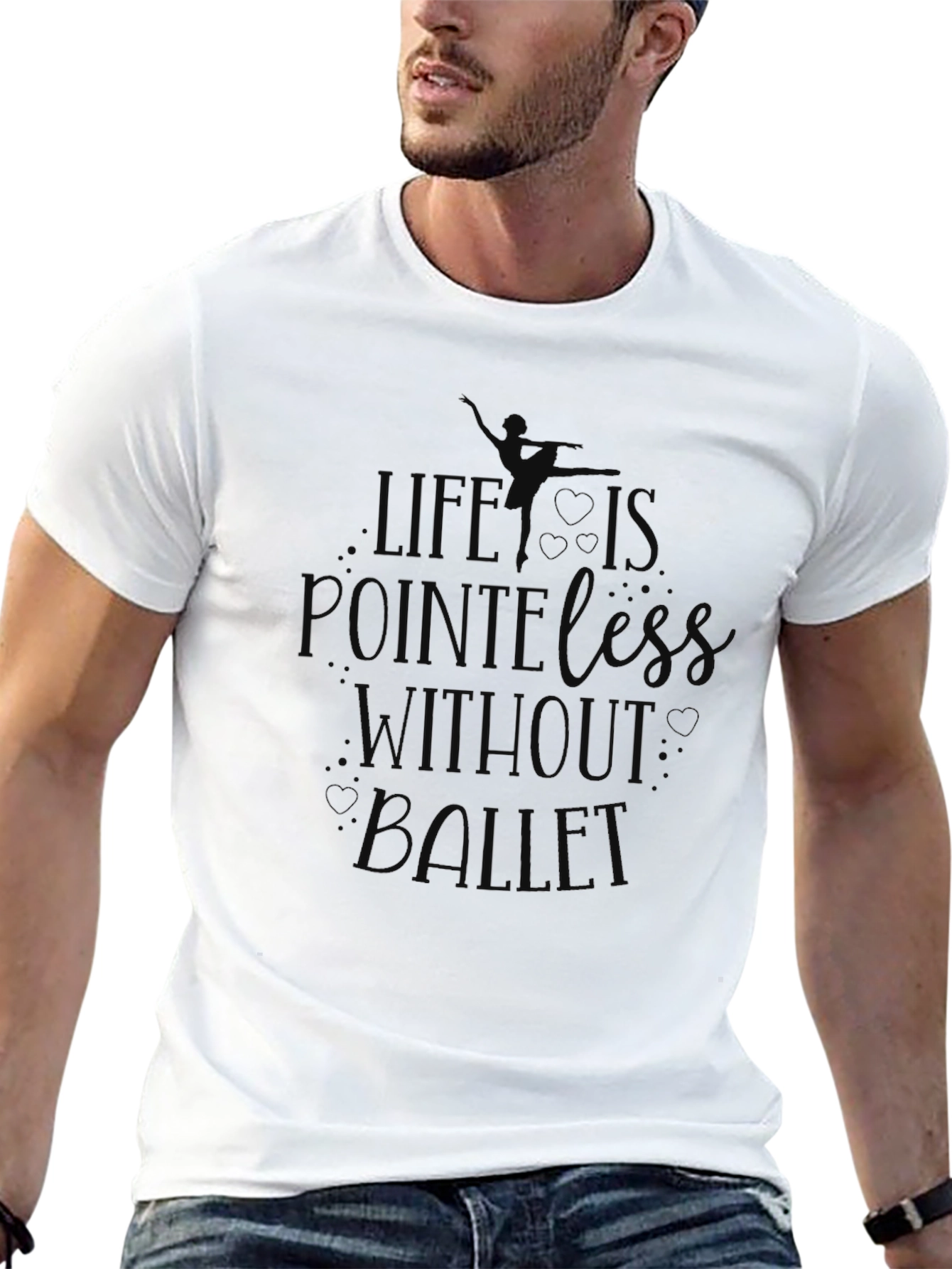 Life is Pointeless Without Ballet - Black T-Shirt