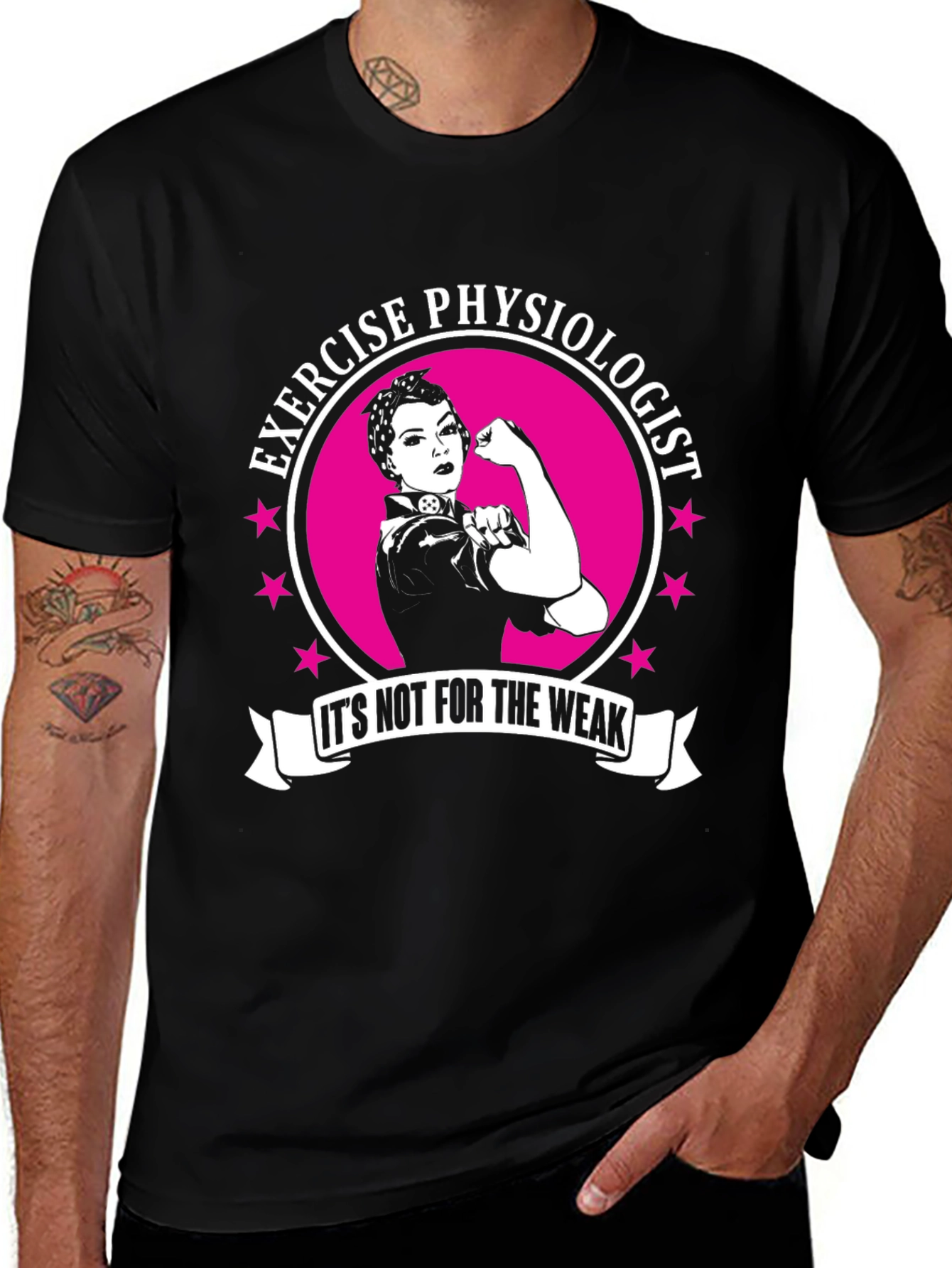 Exercise Physiologist T-Shirt - Rosie the Riveter Style
