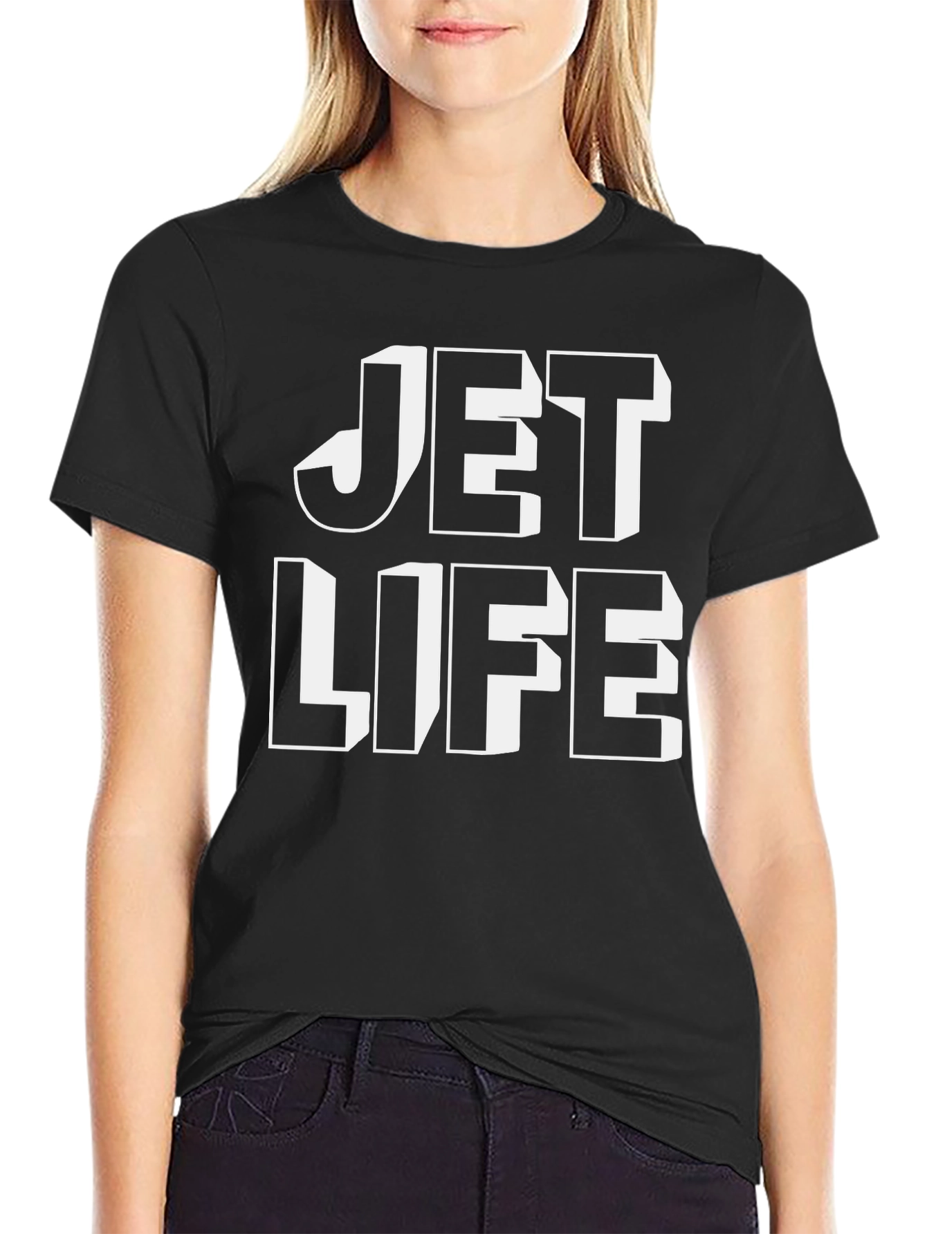 Jet Life Black Graphic T-Shirt