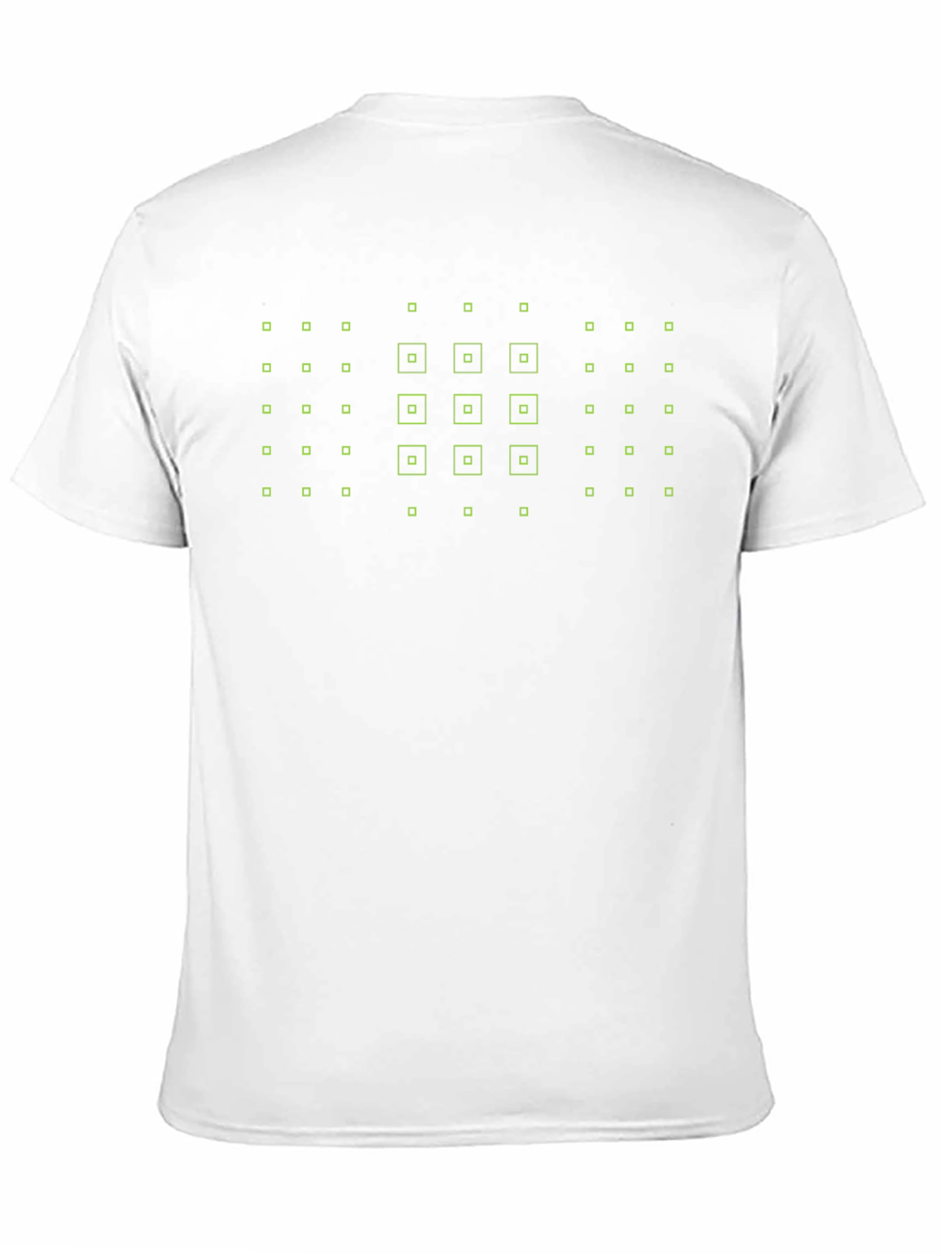 Abstract Grid Graphic Tee - Modern Black T-Shirt