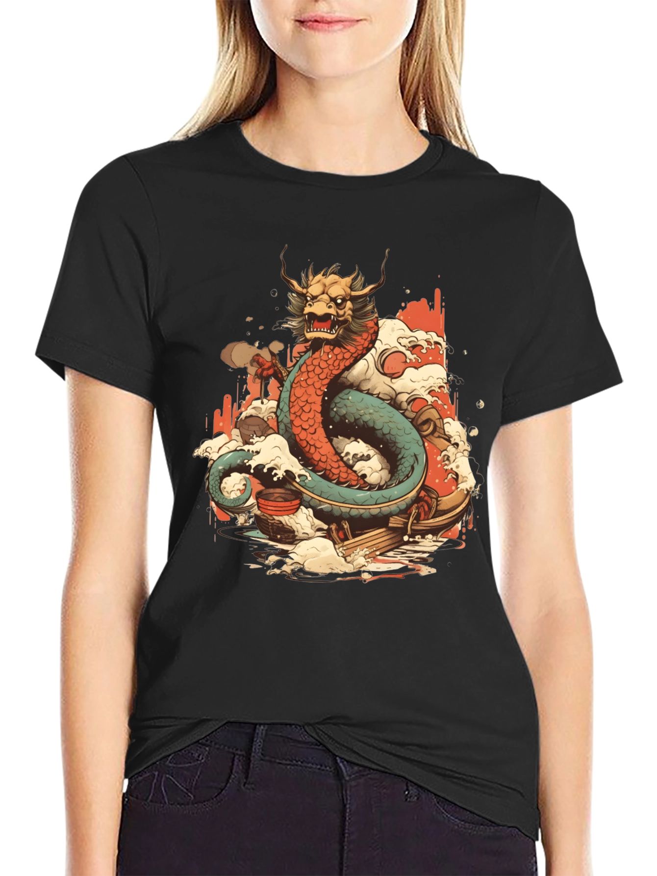 Dragon Graphic Tee - Unique Artistic Design