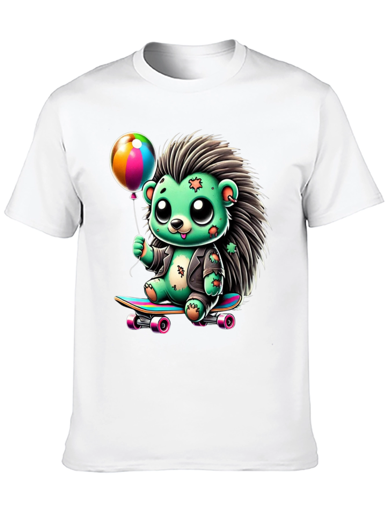 Skateboarding Hedgehog Graphic Tee