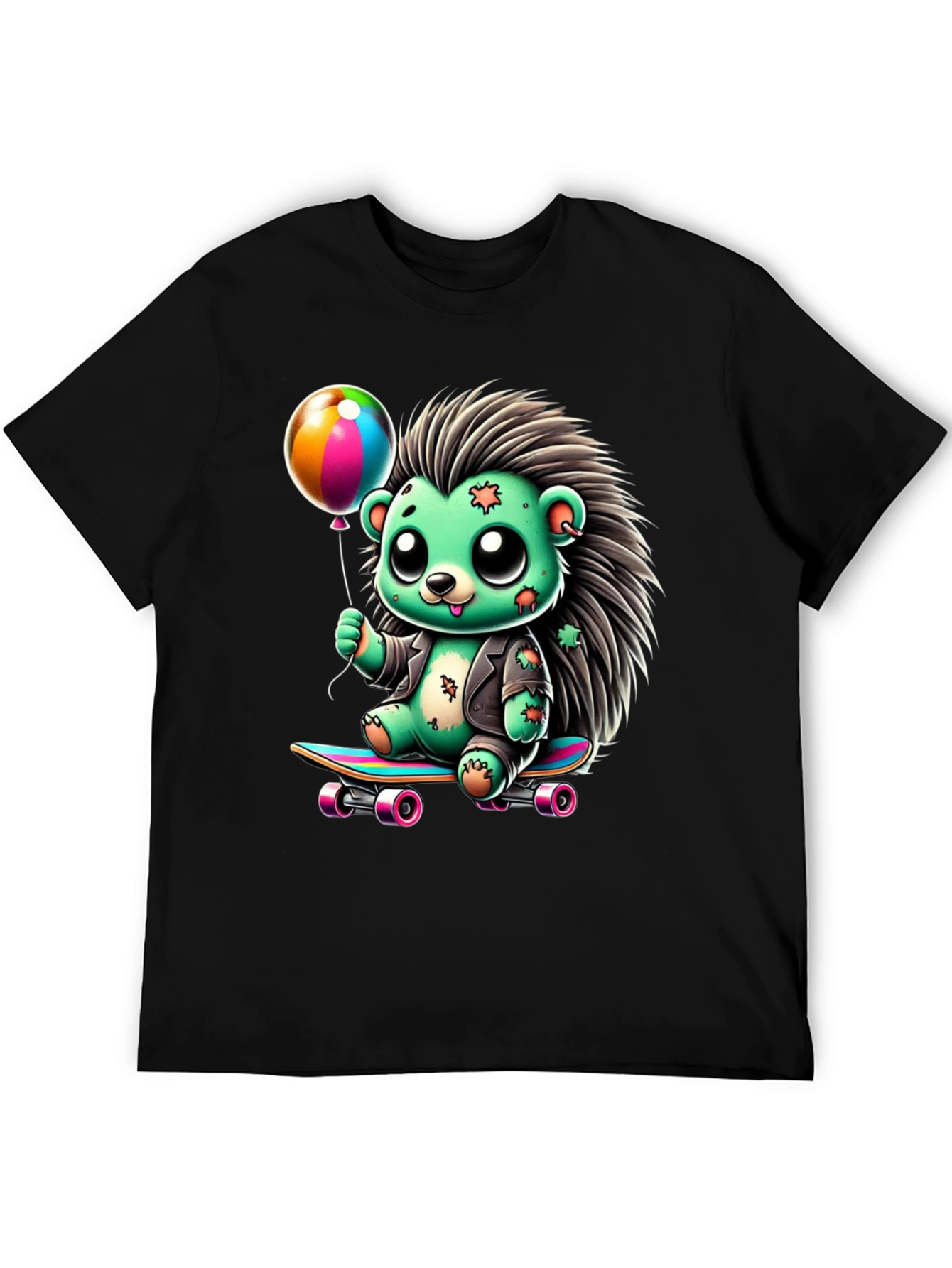 Skateboarding Hedgehog Graphic Tee