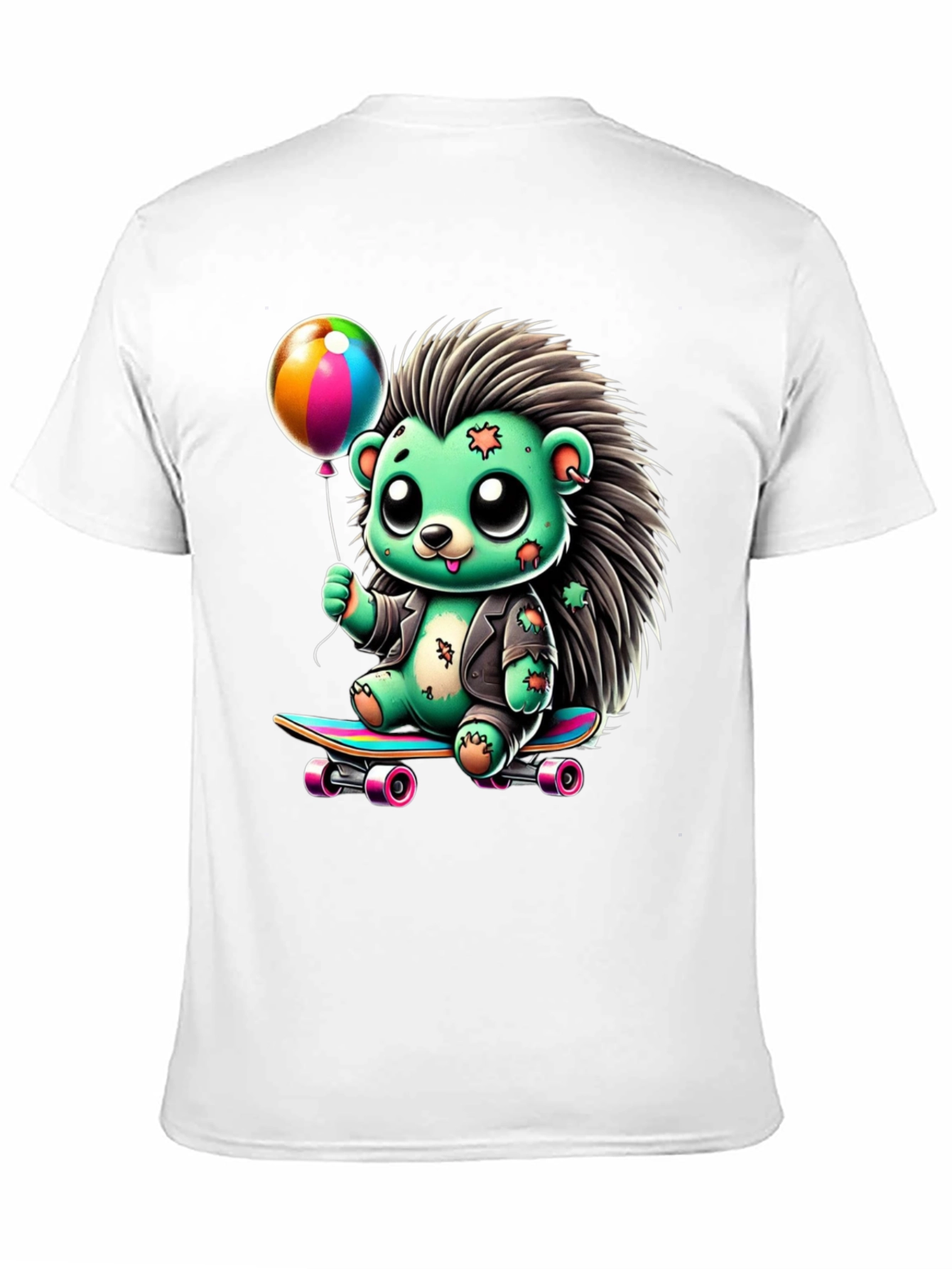 Skateboarding Hedgehog Graphic Tee