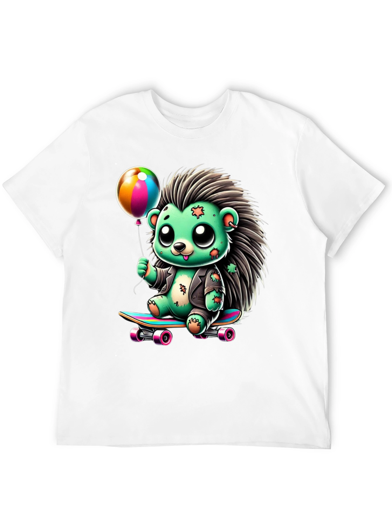 Skateboarding Hedgehog Graphic Tee