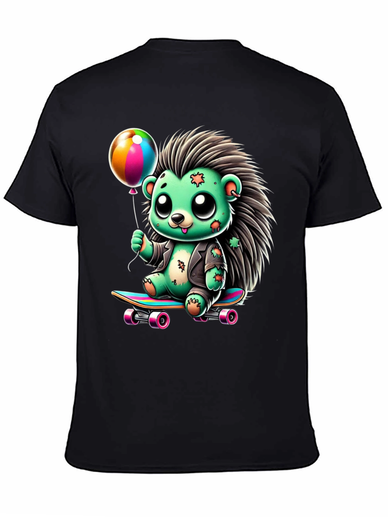 Skateboarding Hedgehog Graphic Tee