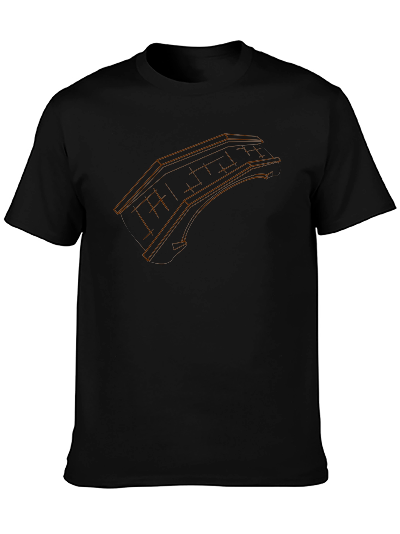 Abstract Bridge Graphic Tee - Black