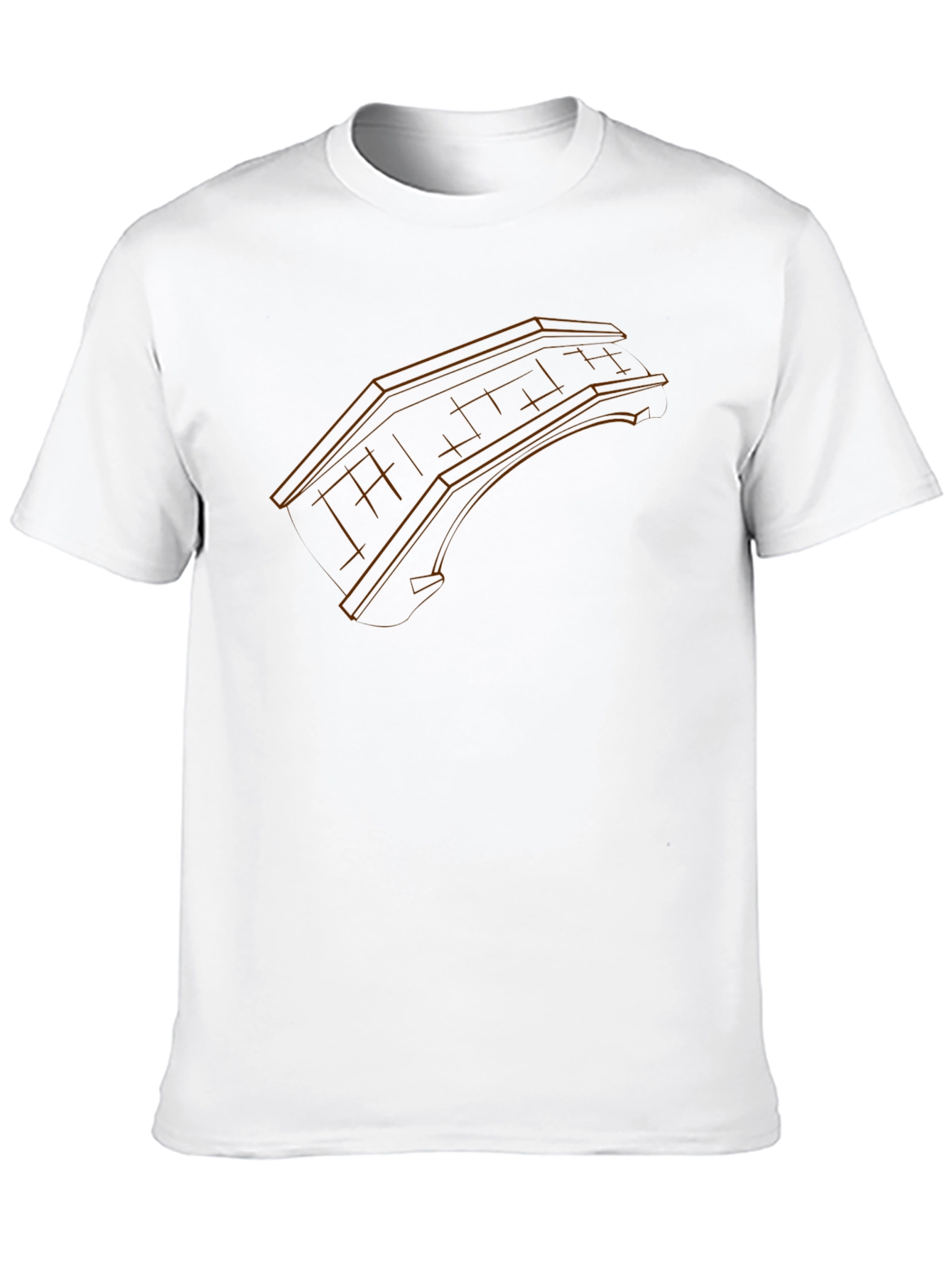 Abstract Bridge Graphic Tee - Black