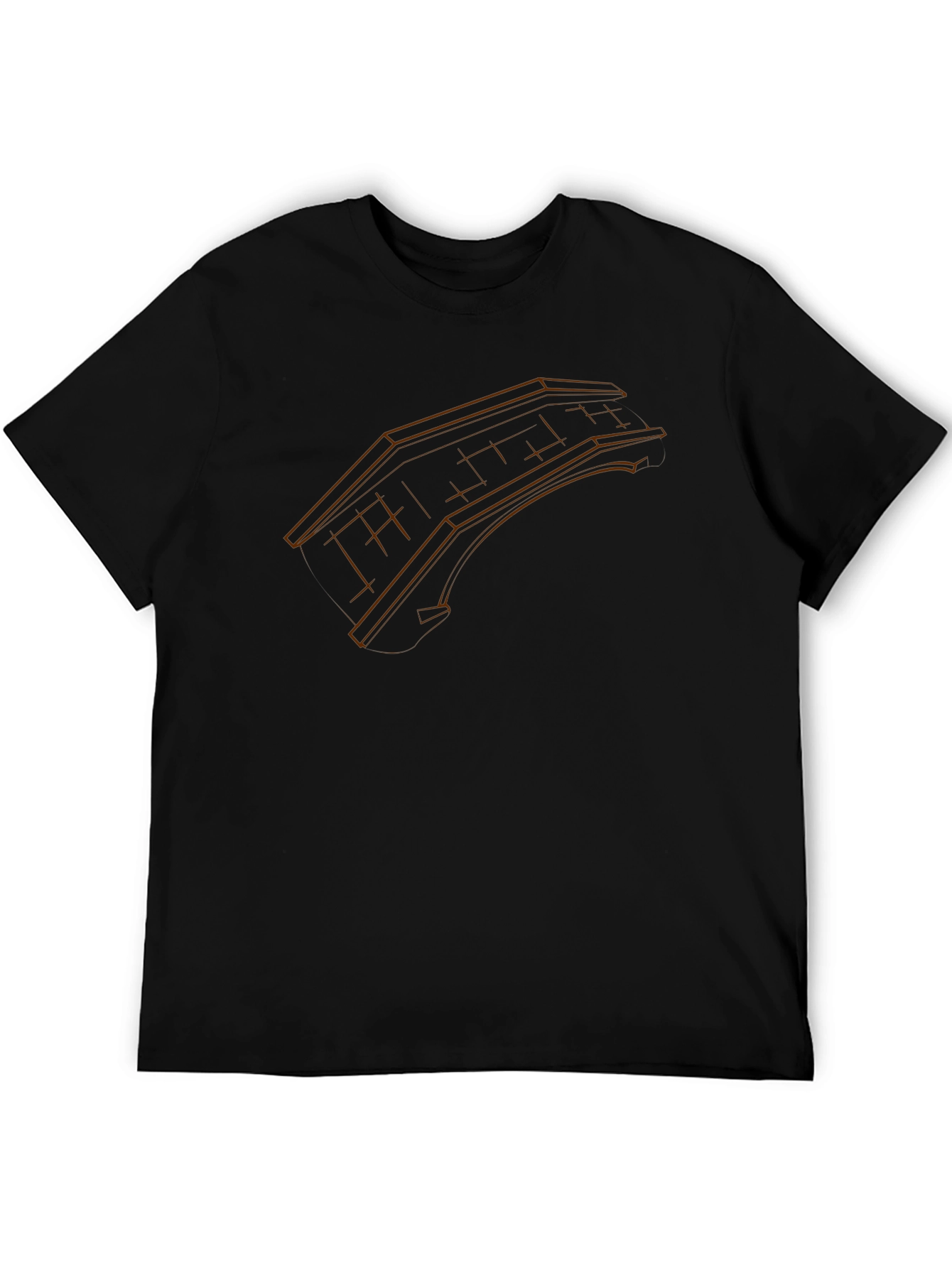 Abstract Bridge Graphic Tee - Black