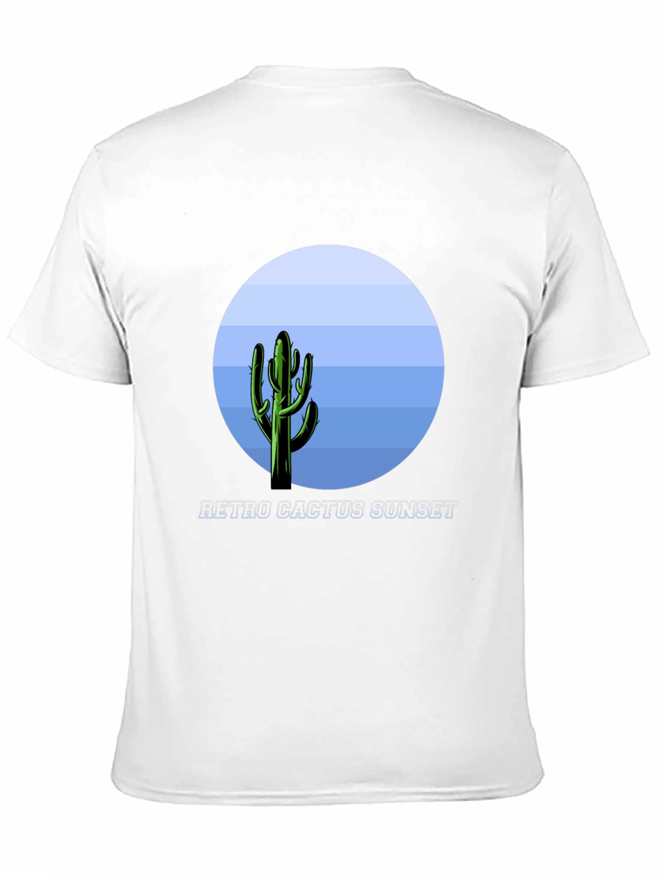 Retro Cactus Sunset Graphic T-Shirt