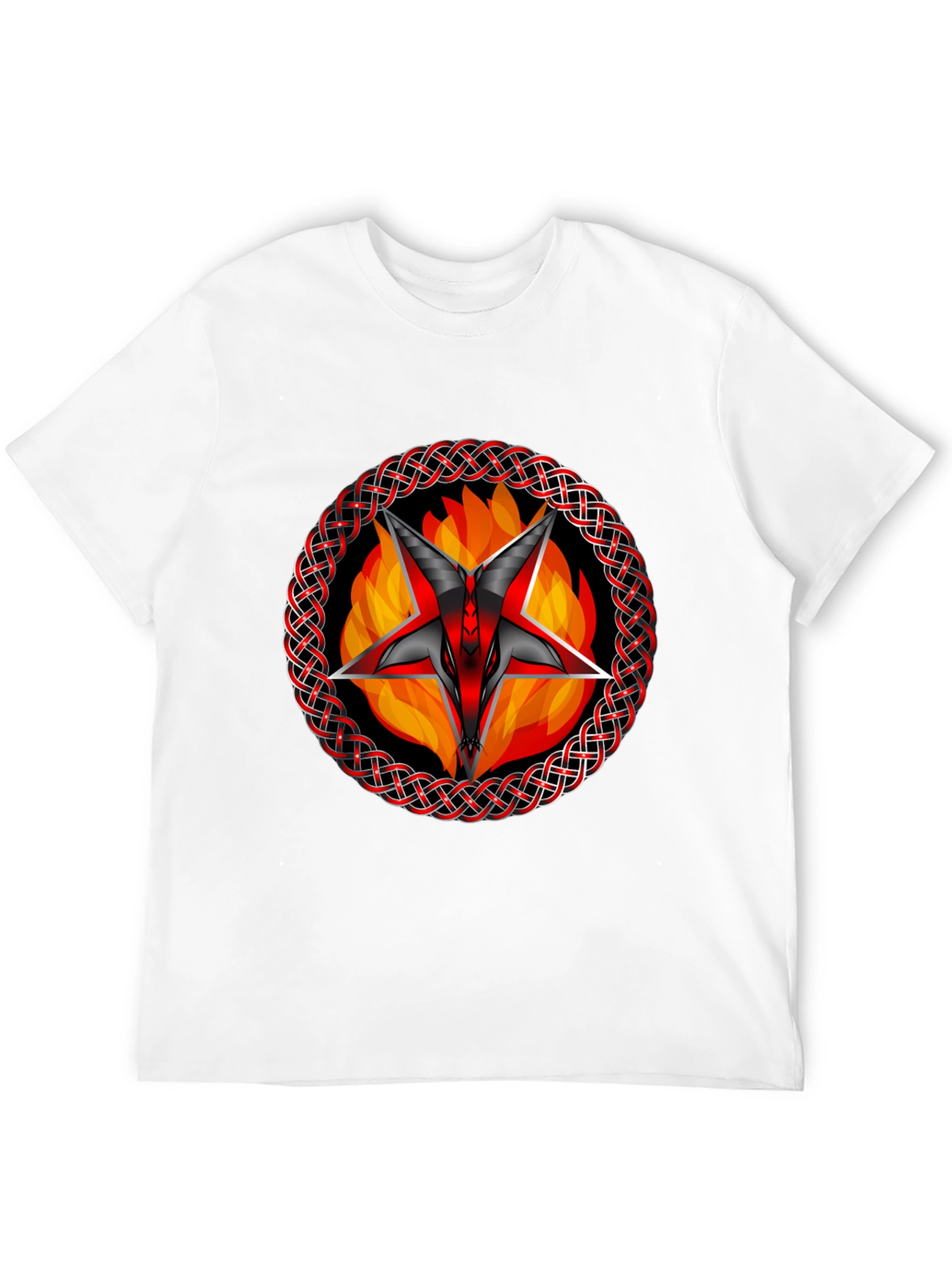 Baphomet Star T-Shirt - Gothic Occult Design