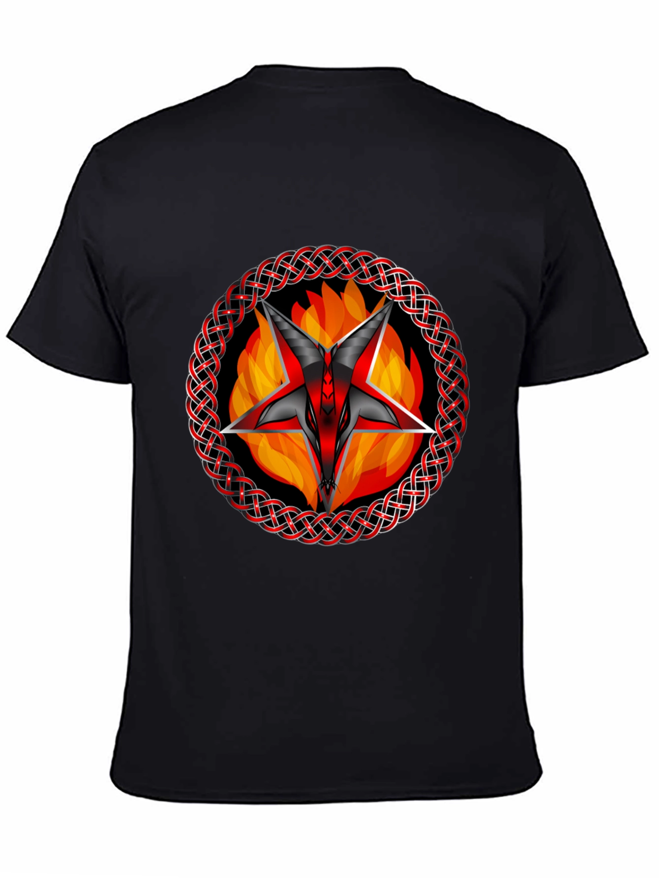 Baphomet Star T-Shirt - Gothic Occult Design