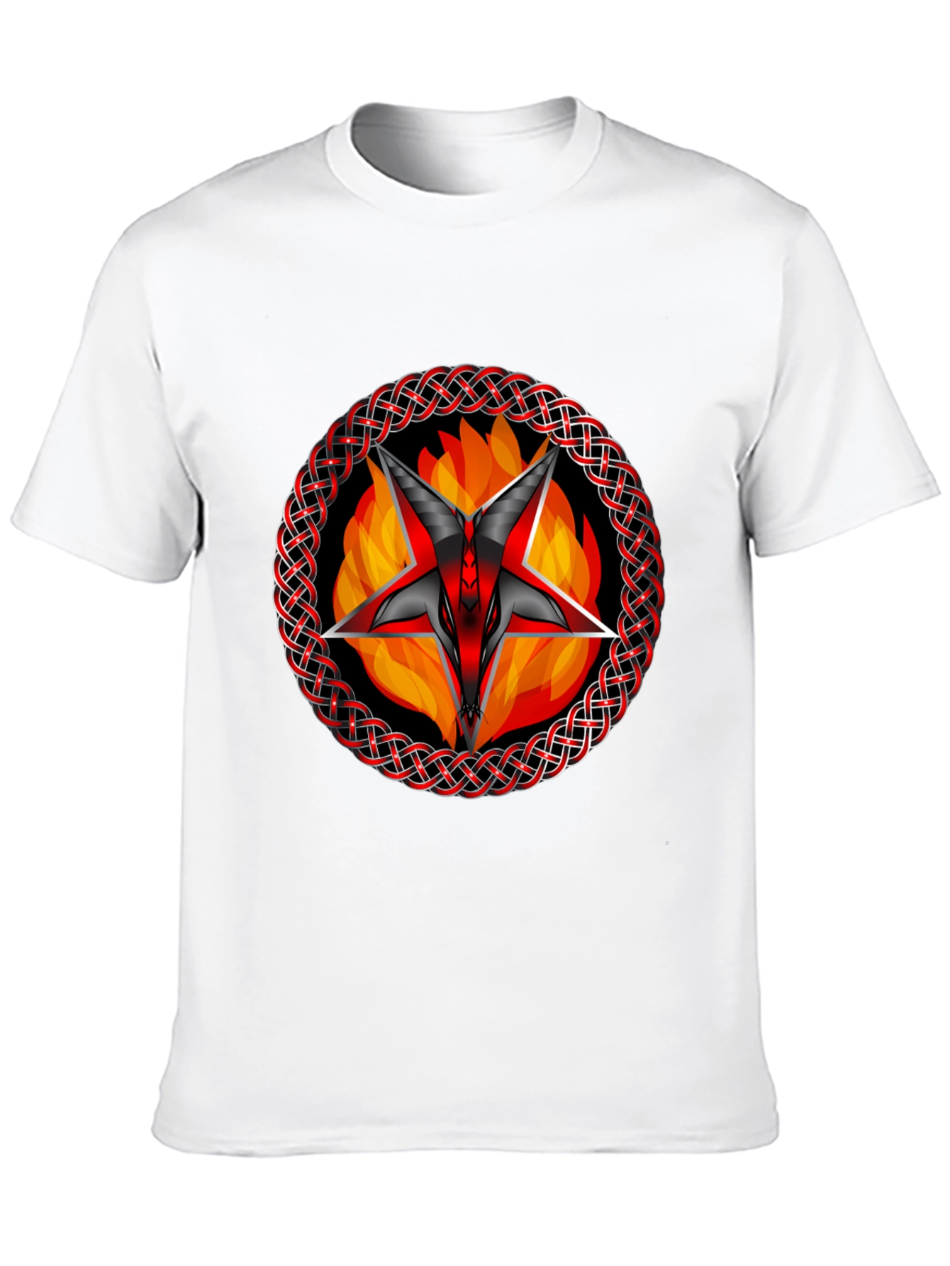 Baphomet Star T-Shirt - Gothic Occult Design