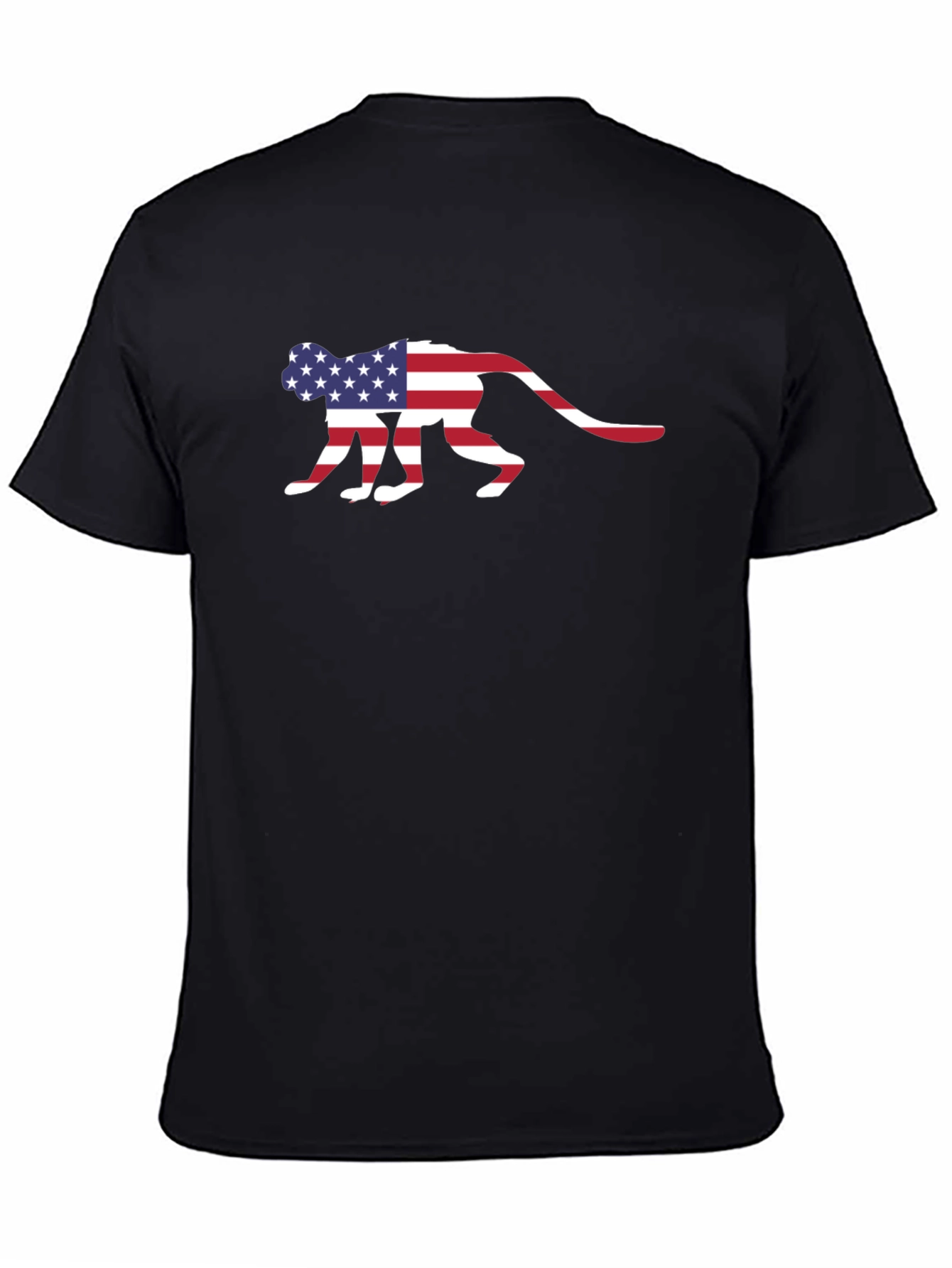 American Flag Monkey Graphic T-Shirt