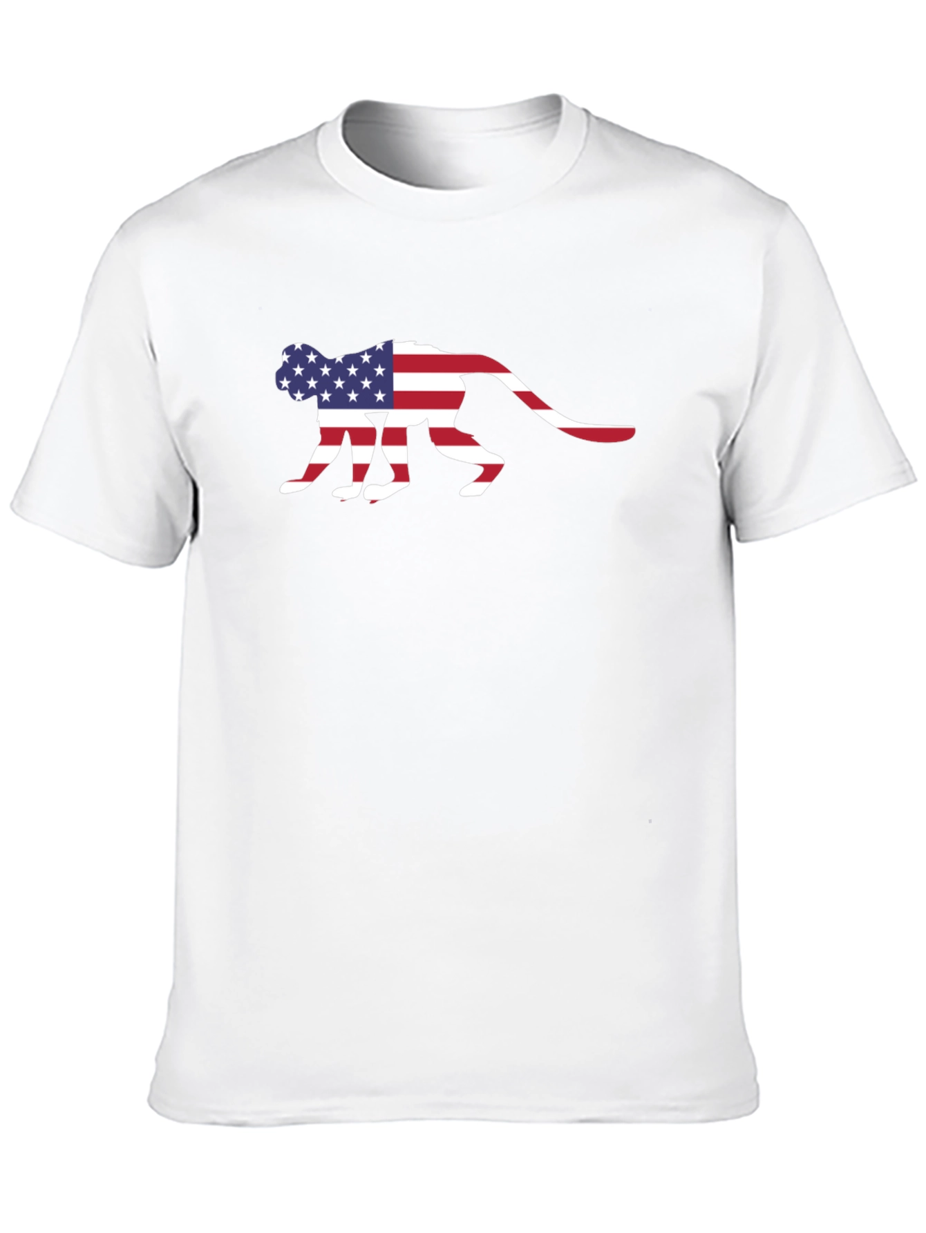 American Flag Monkey Graphic T-Shirt