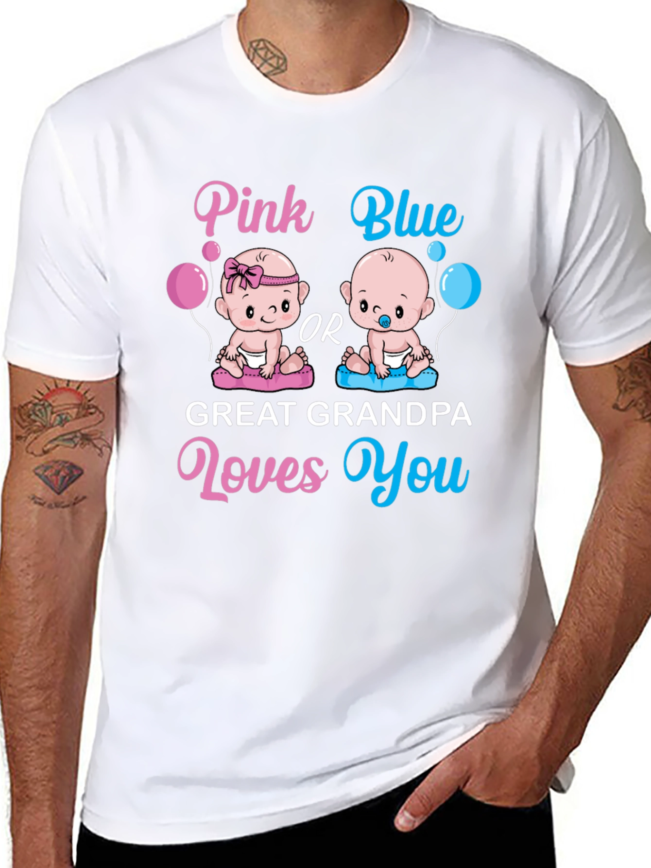 Great Grandpa Gender Reveal T-Shirt