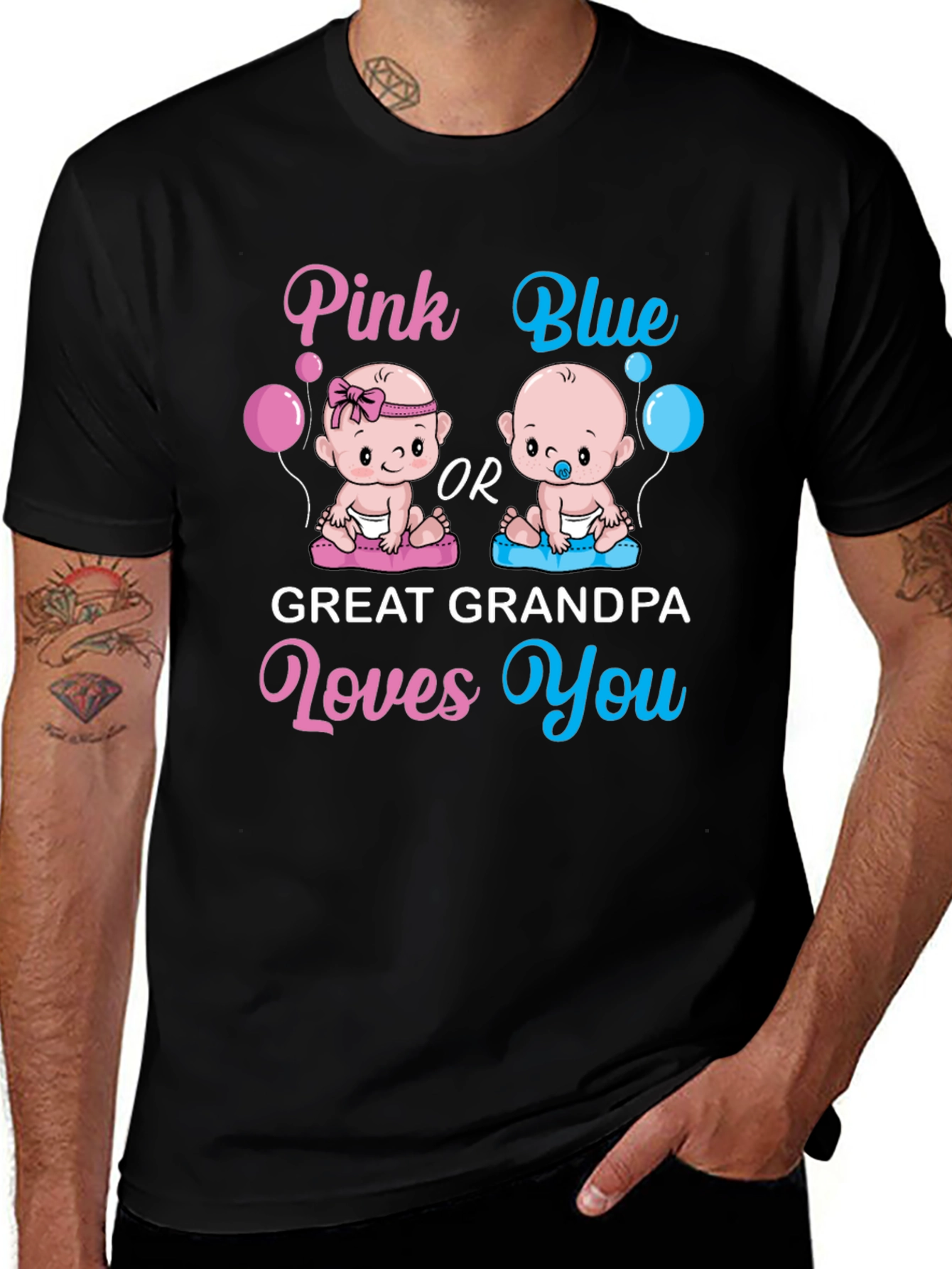 Great Grandpa Gender Reveal T-Shirt