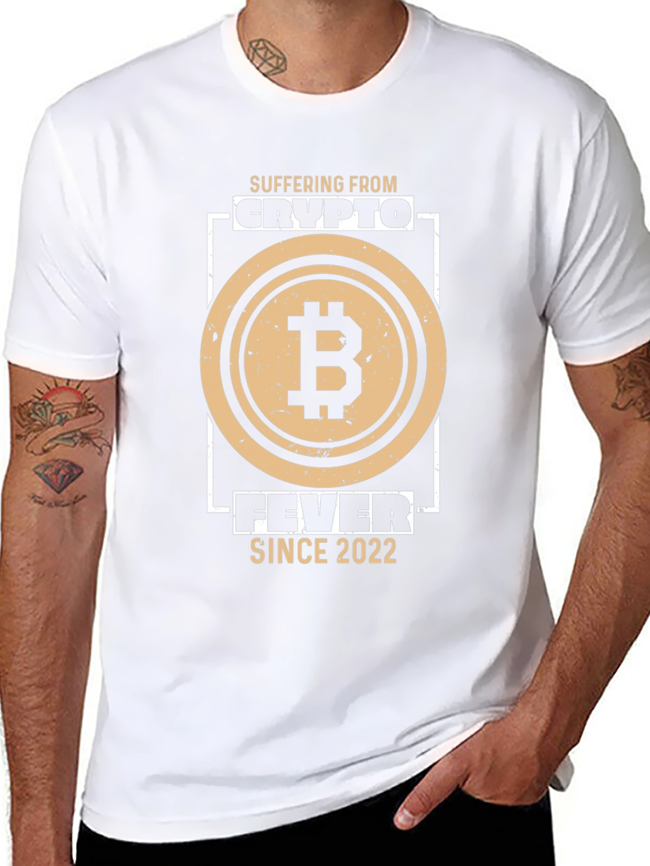 Crypto Fever T-Shirt - Bitcoin Design