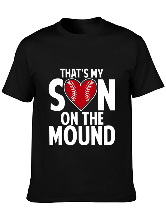 Thats My Son On The Mound Baseball Heart T-Shirt