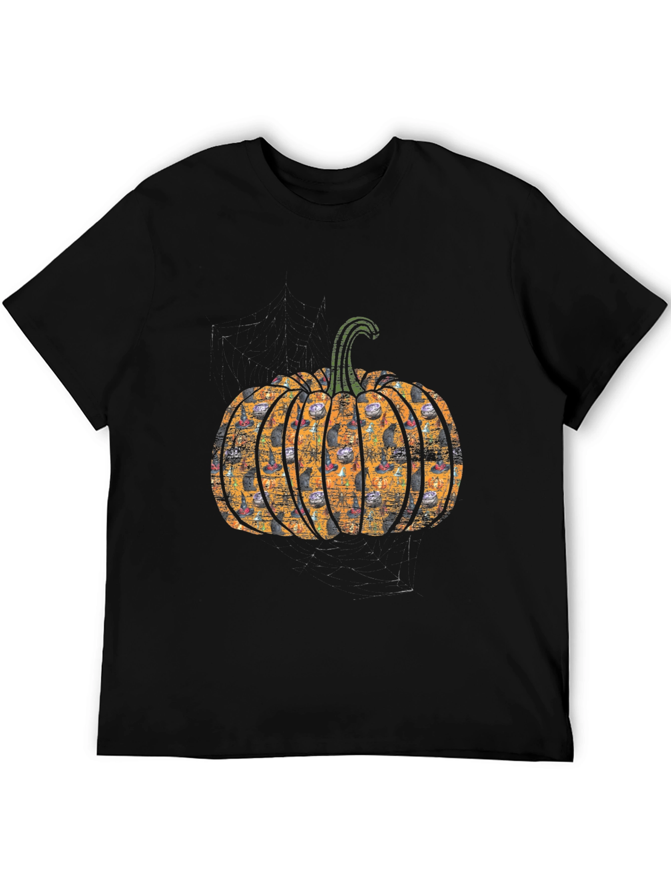 Halloween Pumpkin Cat T-Shirt