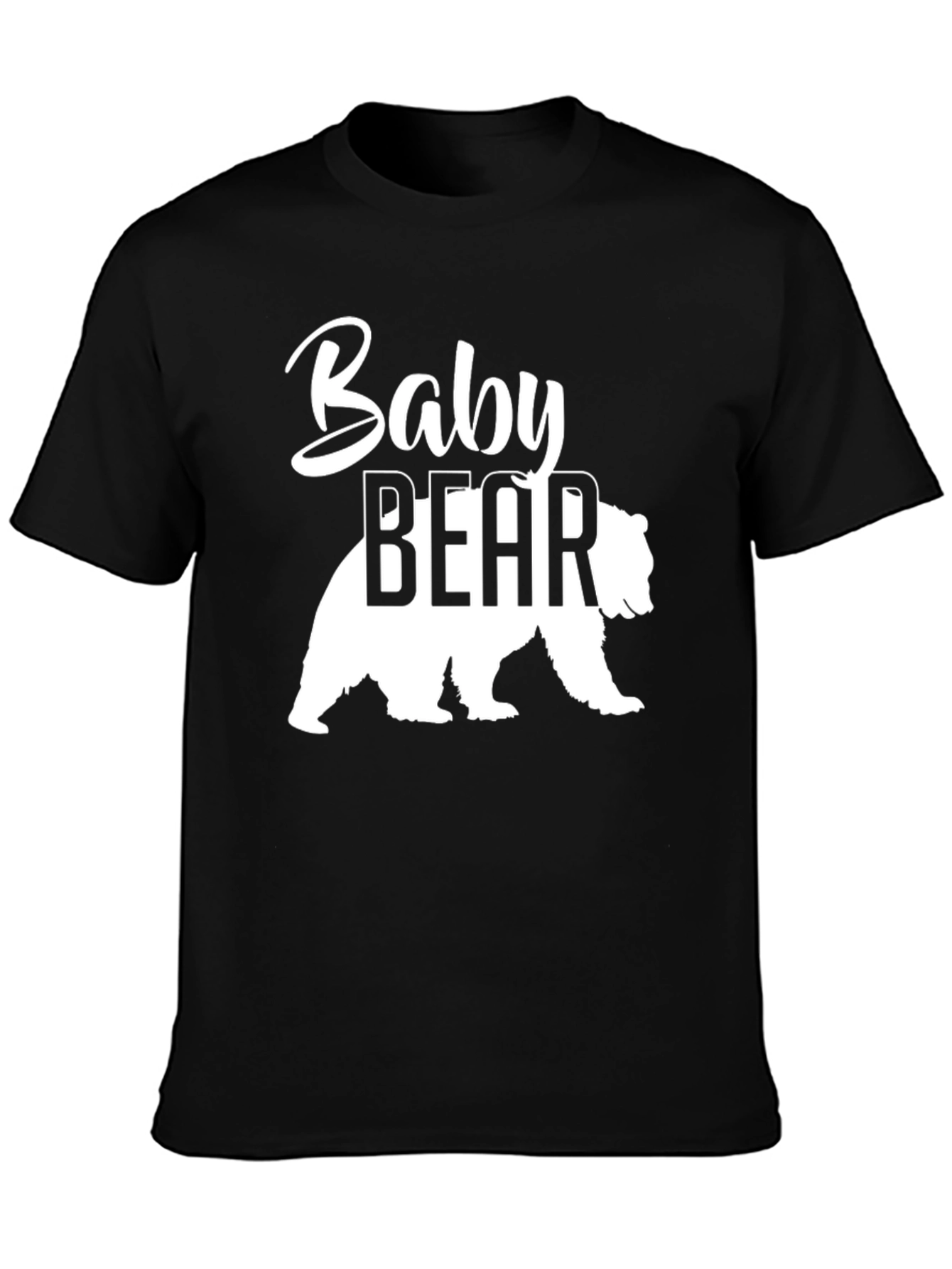 Baby Bear T-Shirt - Black Cotton Blend