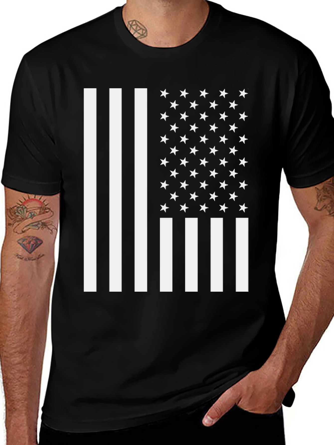 American Flag Graphic T-Shirt