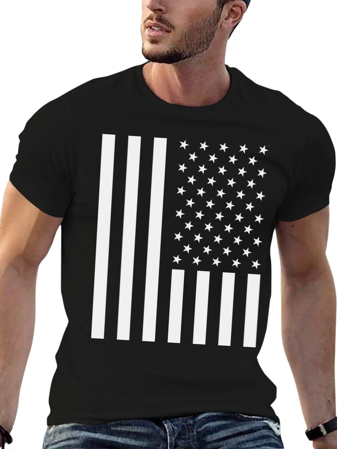 American Flag Graphic T-Shirt