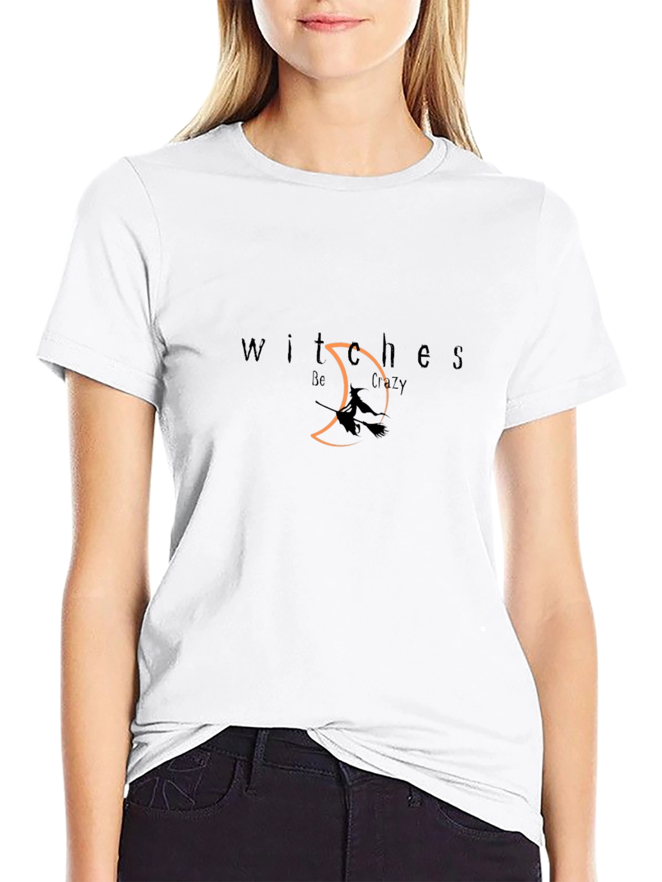 Witches Be Crazy Black Graphic Tee
