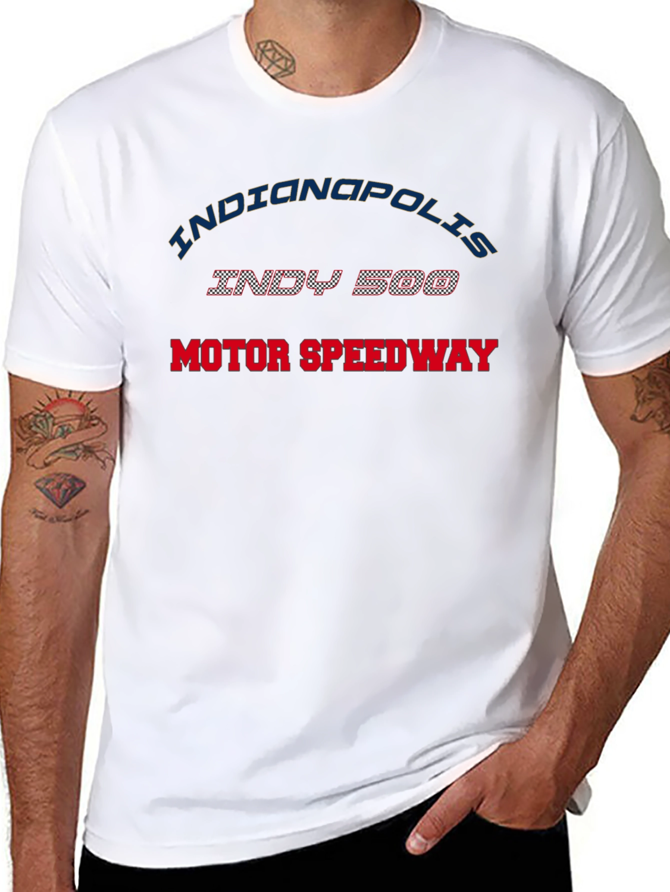 Indianapolis Indy 500 Motor Speedway Black T-Shirt