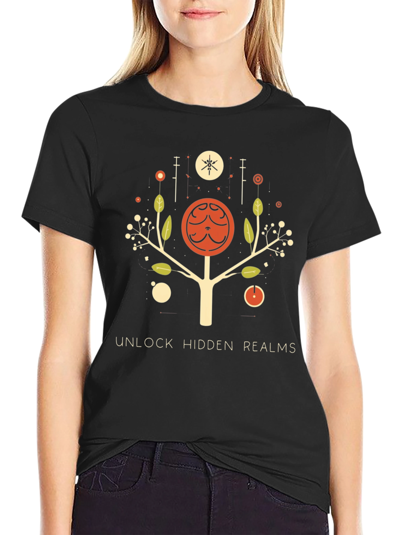 Unlock Hidden Realms Graphic Tee
