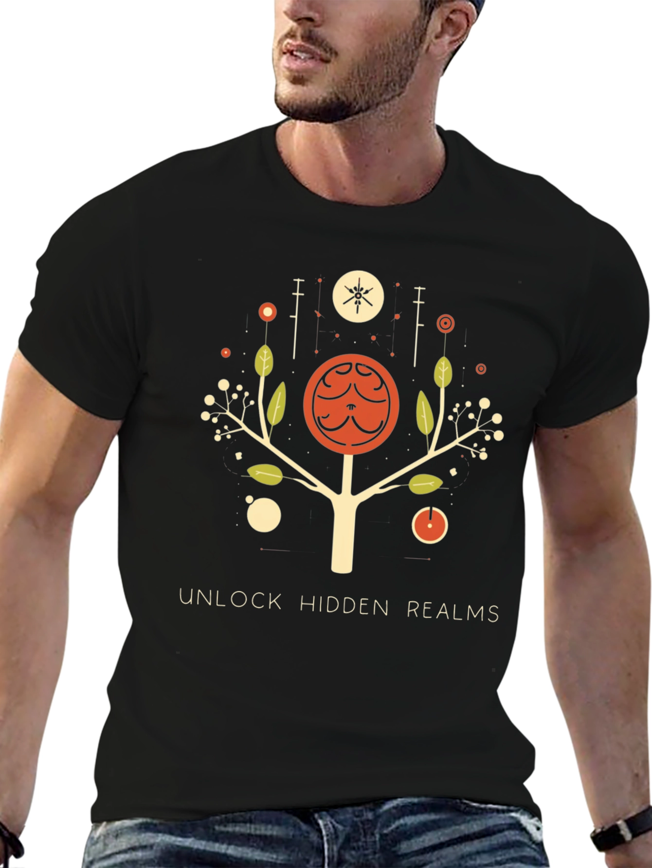 Unlock Hidden Realms Graphic Tee
