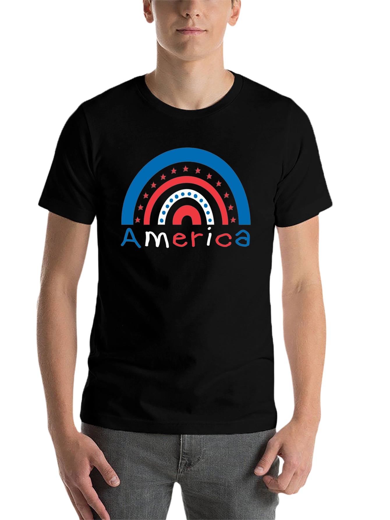 Patriotic Rainbow America T-Shirt