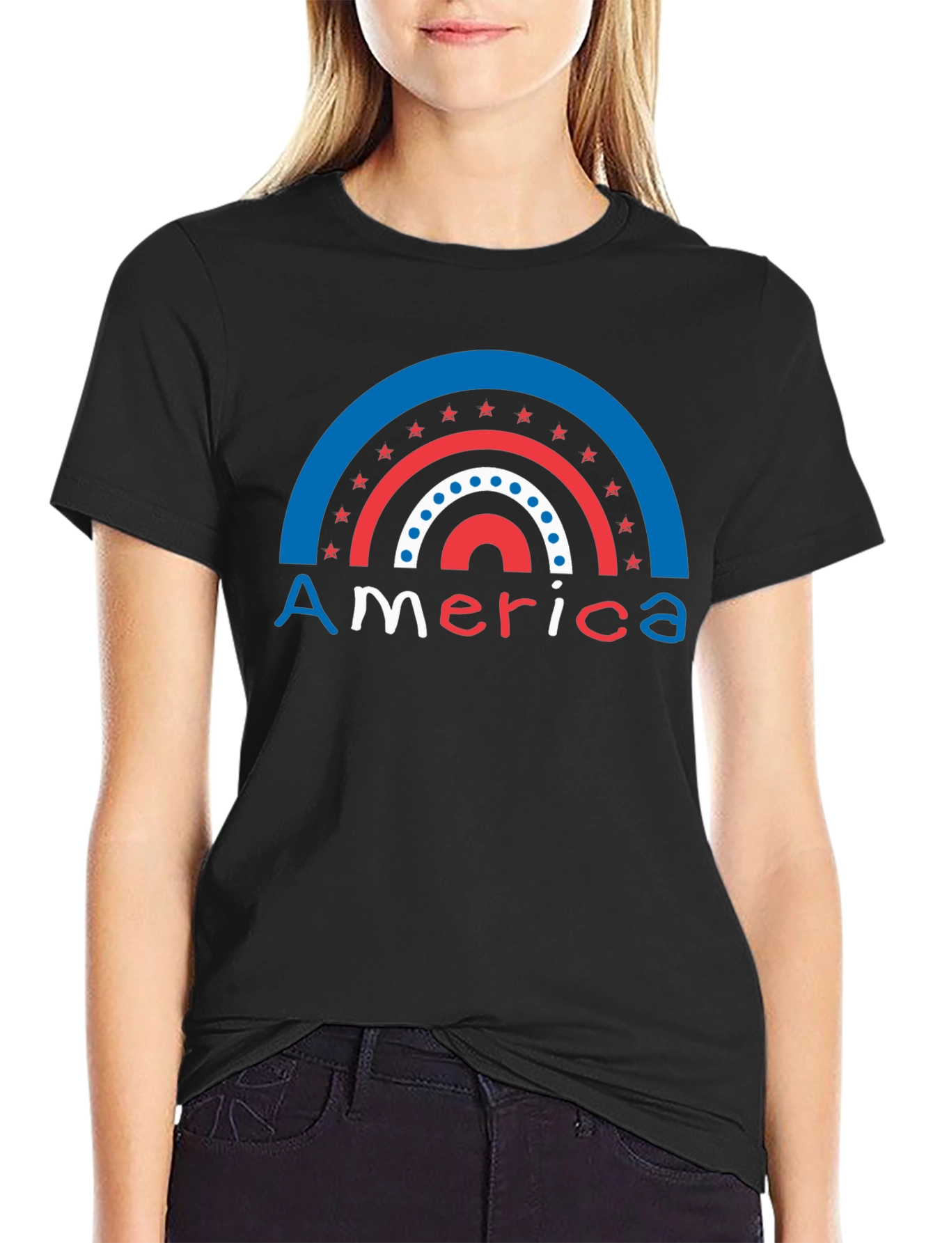 Patriotic Rainbow America T-Shirt
