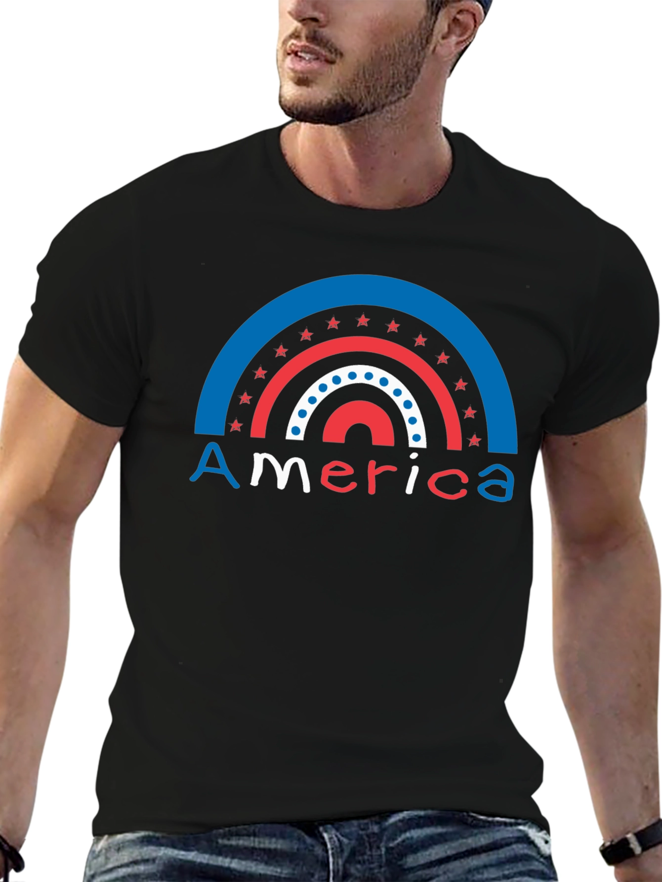 Patriotic Rainbow America T-Shirt