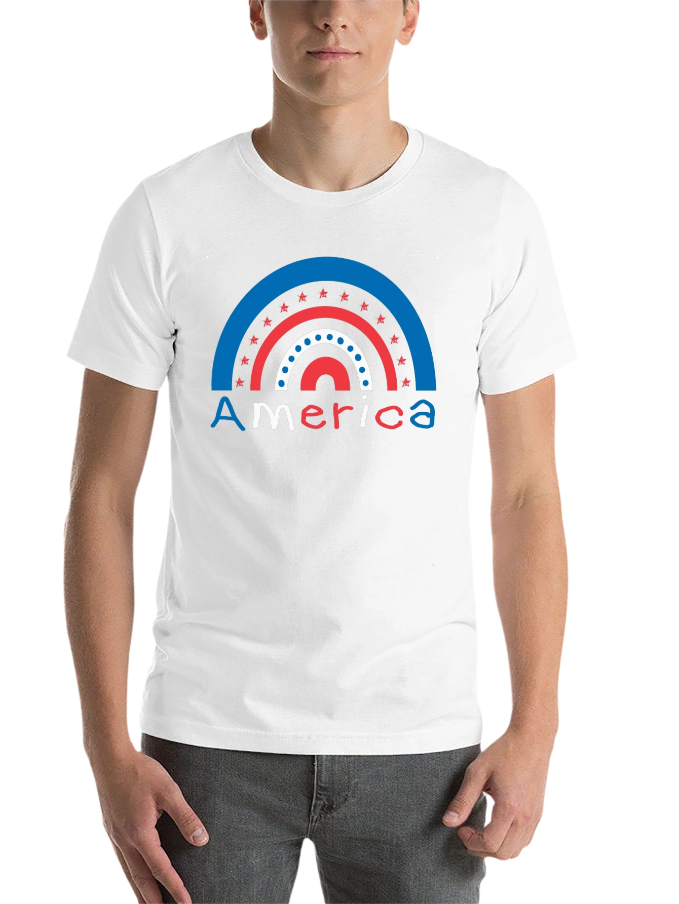Patriotic Rainbow America T-Shirt