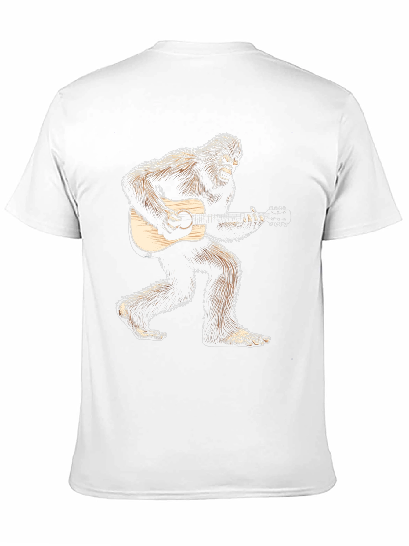 Bigfoot Playing Guitar Graphic Tee - Black
