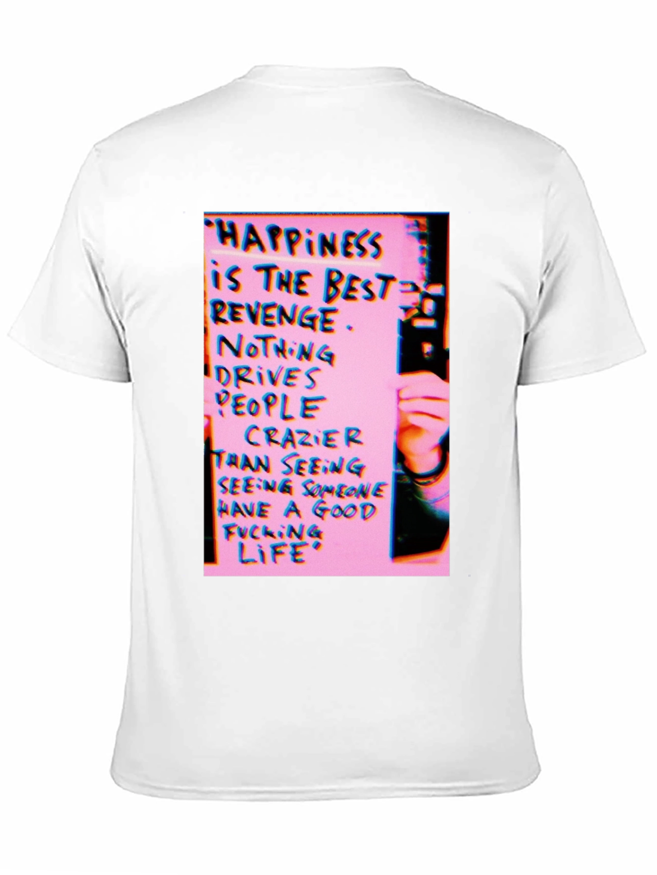 Happiness Revenge Graphic T-Shirt - Black