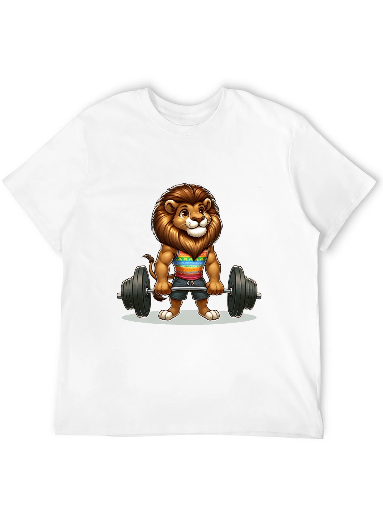 Lion Gym Bro Graphic Tee