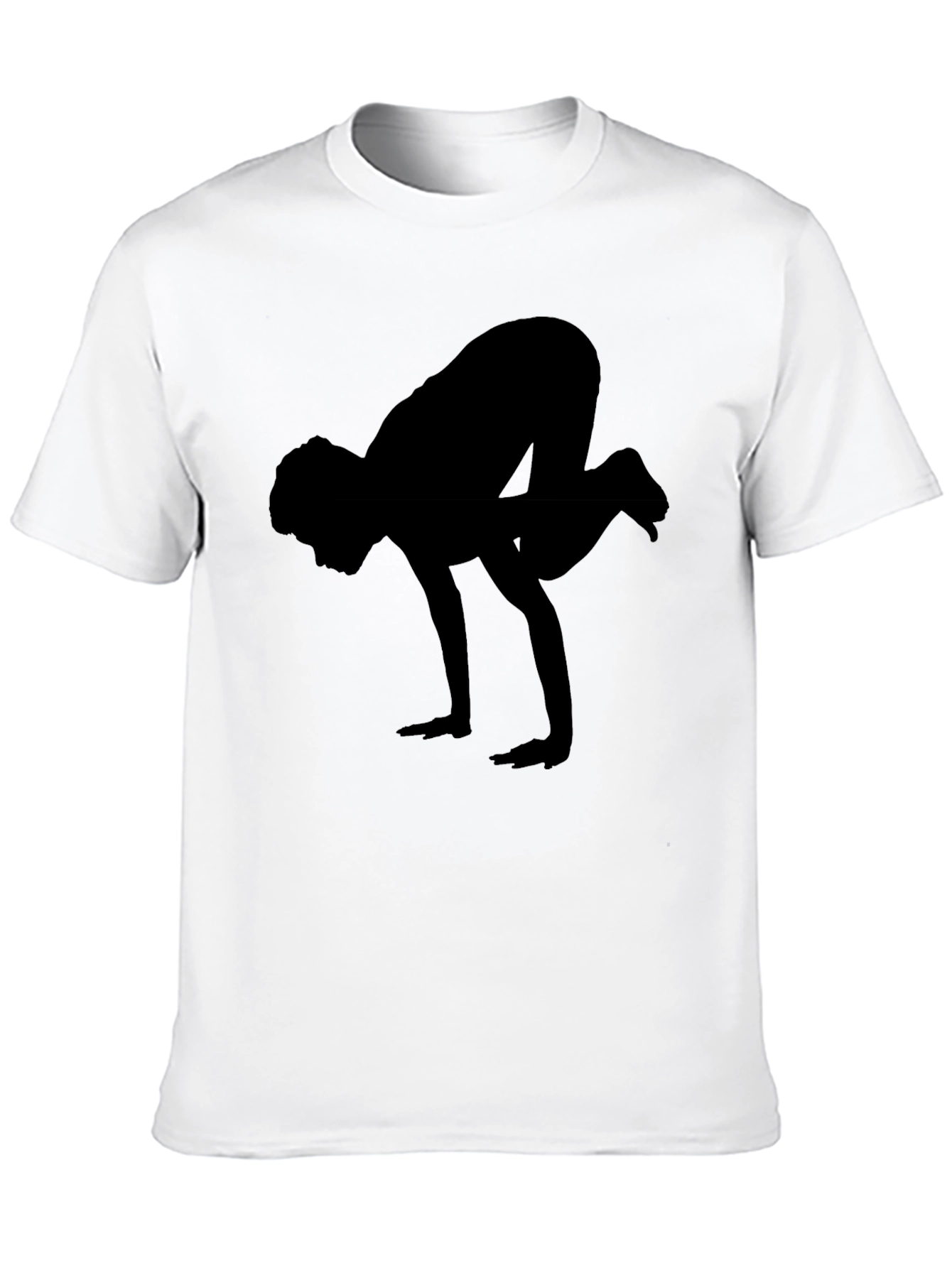 Yoga Crow Pose Black T-Shirt