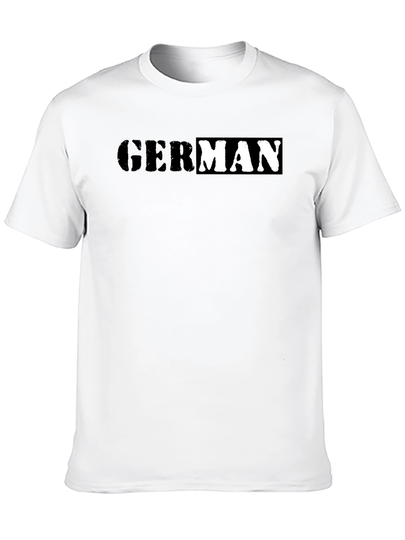 German Word Tee - Stylish Black Cotton T-Shirt