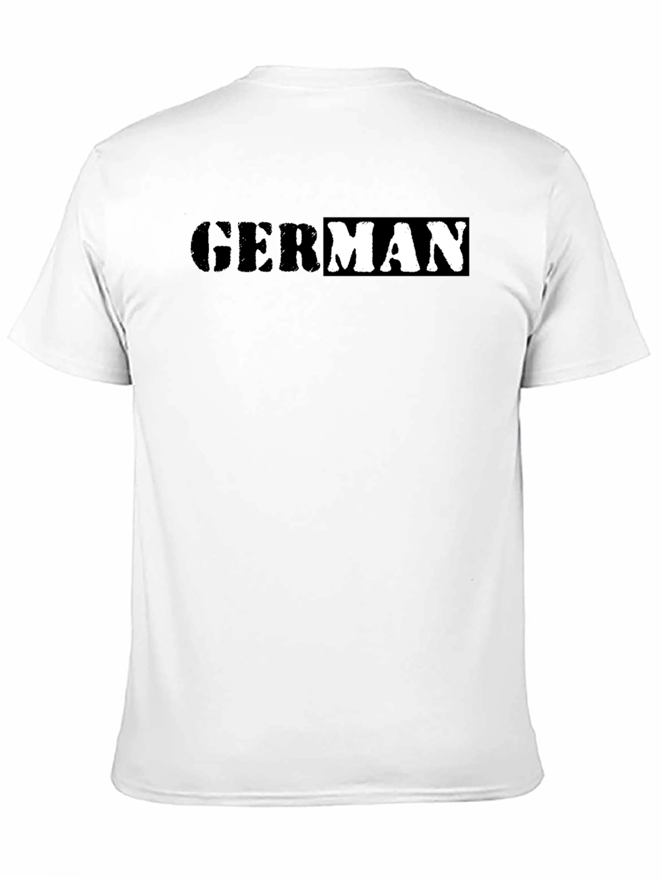 German Word Tee - Stylish Black Cotton T-Shirt