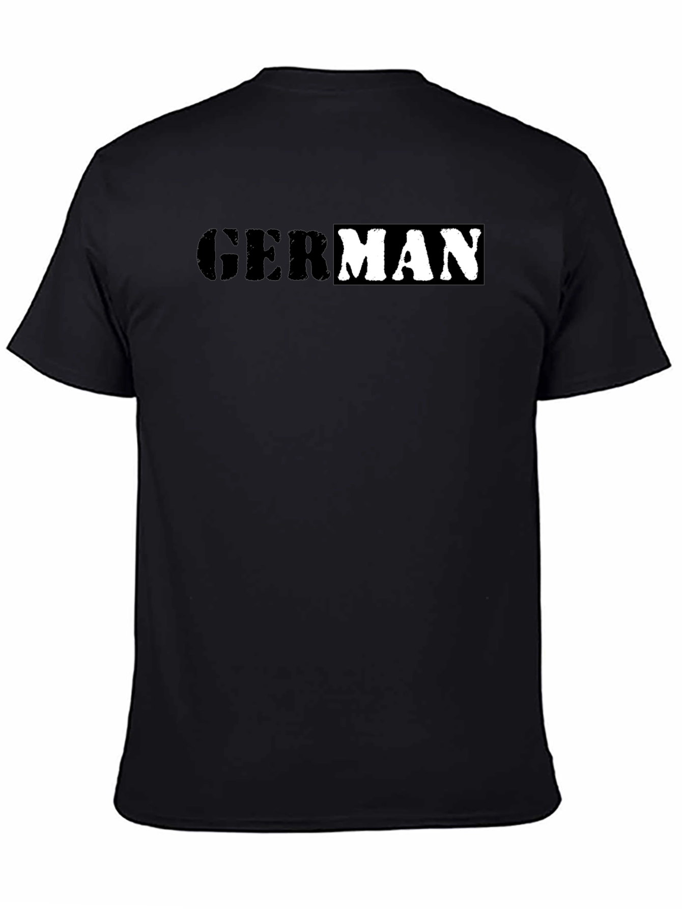 German Word Tee - Stylish Black Cotton T-Shirt