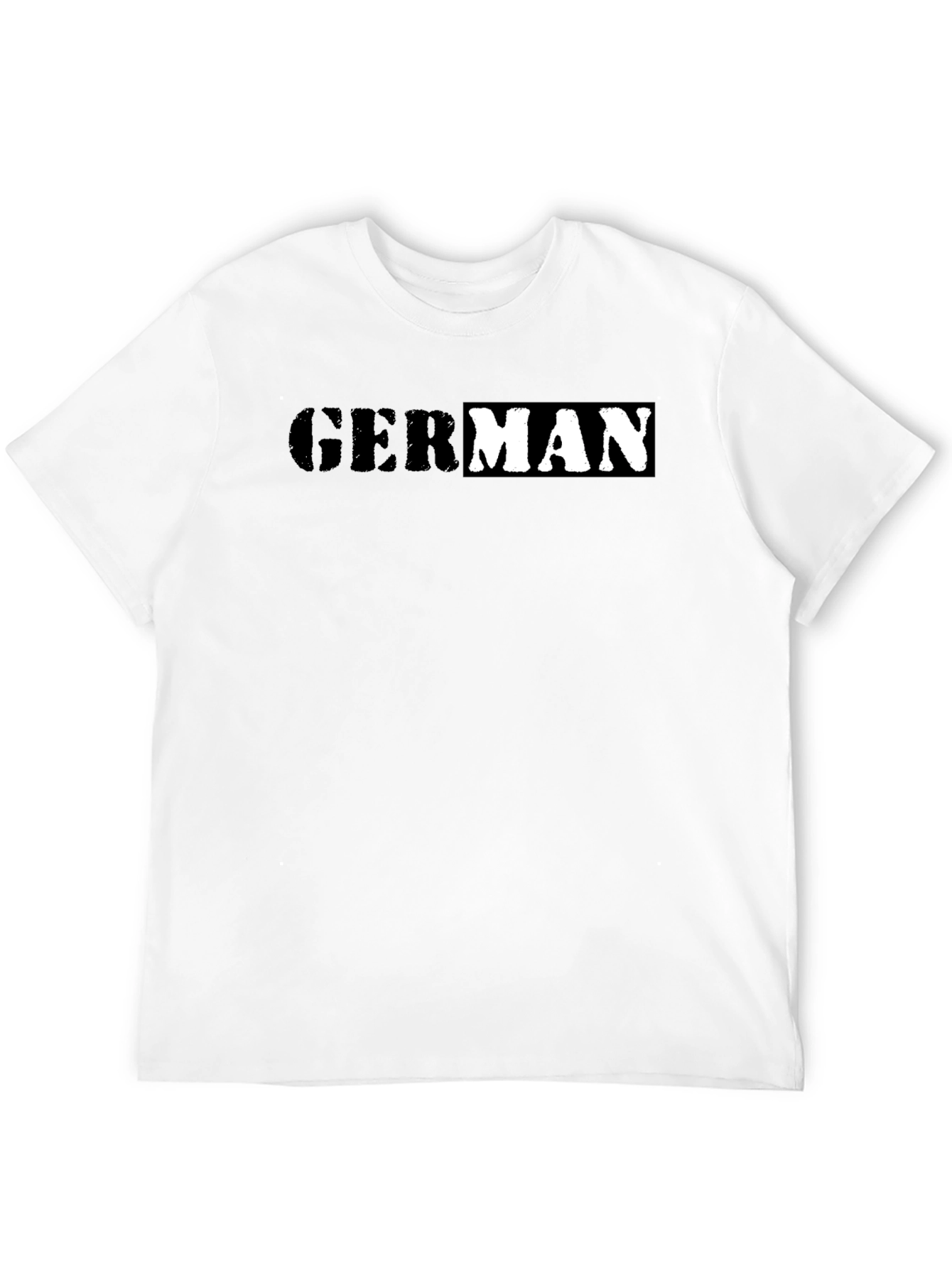 German Word Tee - Stylish Black Cotton T-Shirt