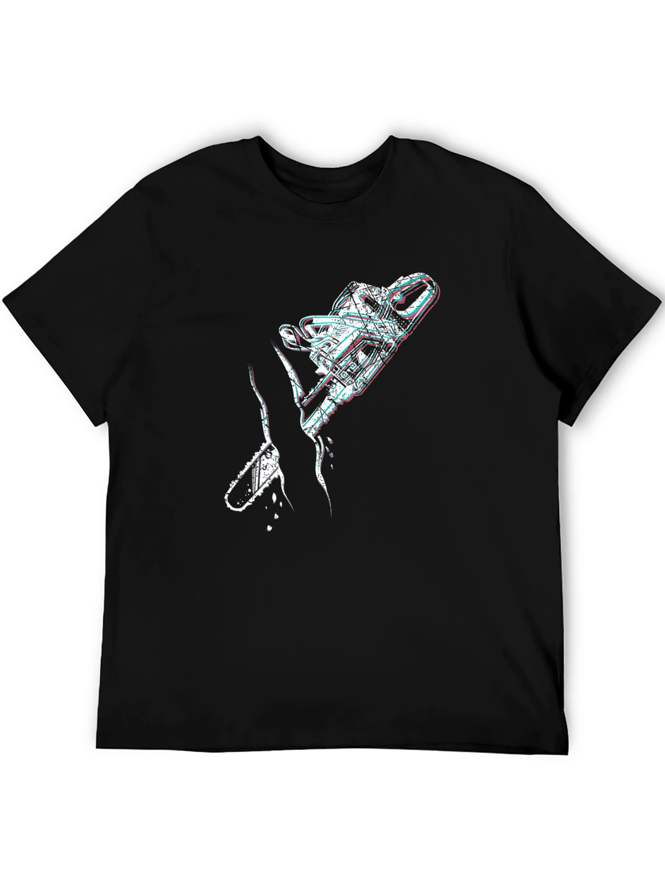 Chainsaw Graphic Black T-Shirt