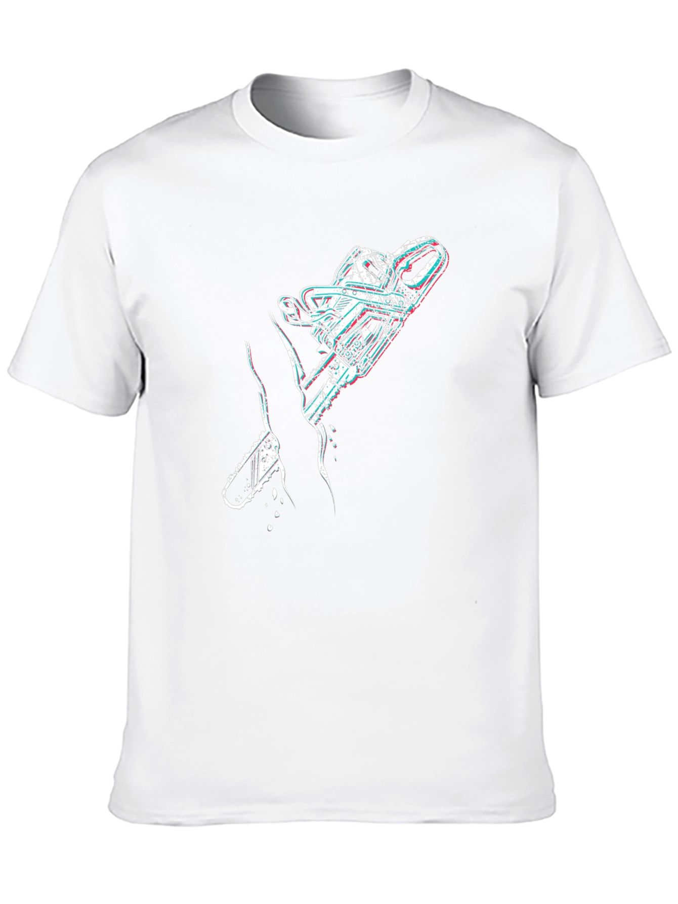 Chainsaw Graphic Black T-Shirt