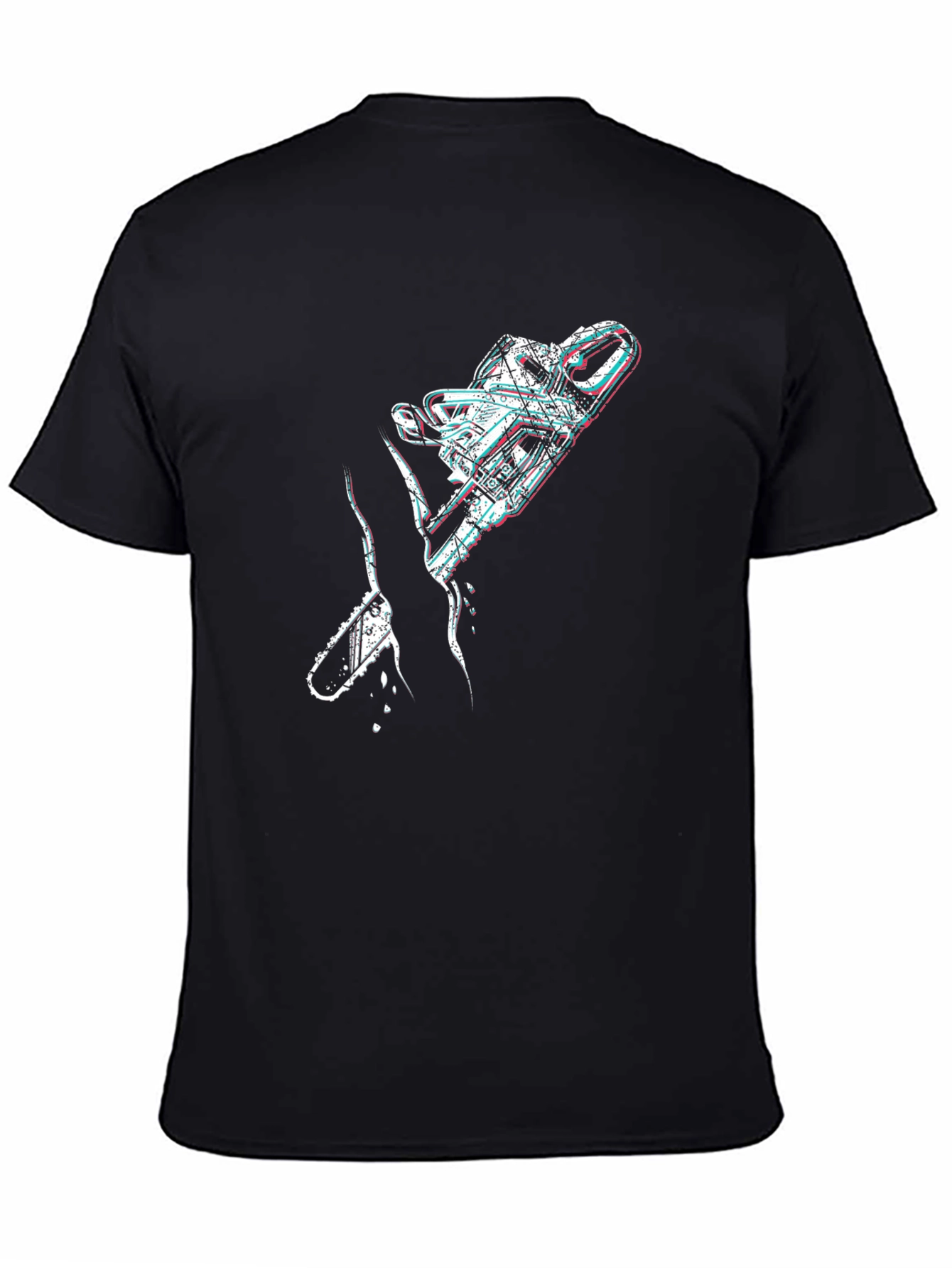 Chainsaw Graphic Black T-Shirt