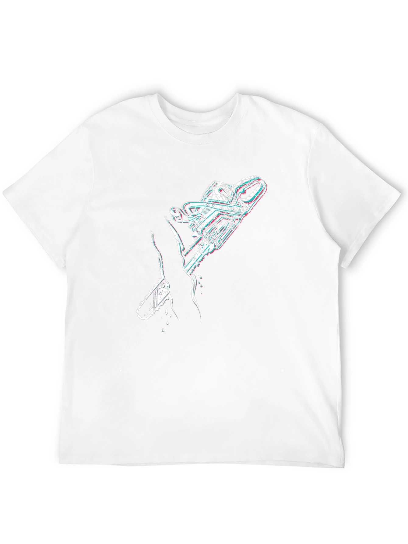 Chainsaw Graphic Black T-Shirt