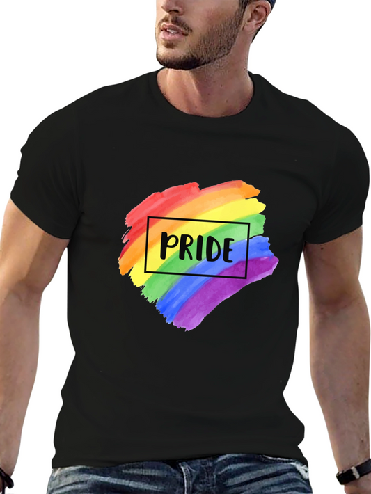 Pride Rainbow T-Shirt - Black LGBTQ+ Tee