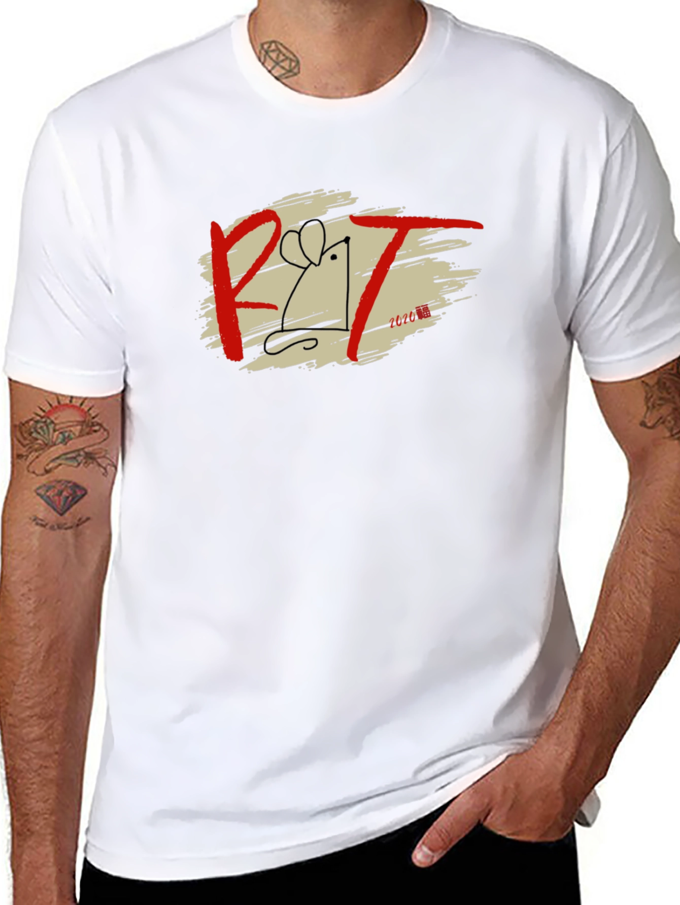 Rat T-Shirt Graphic Tee Animal Lover Shirt